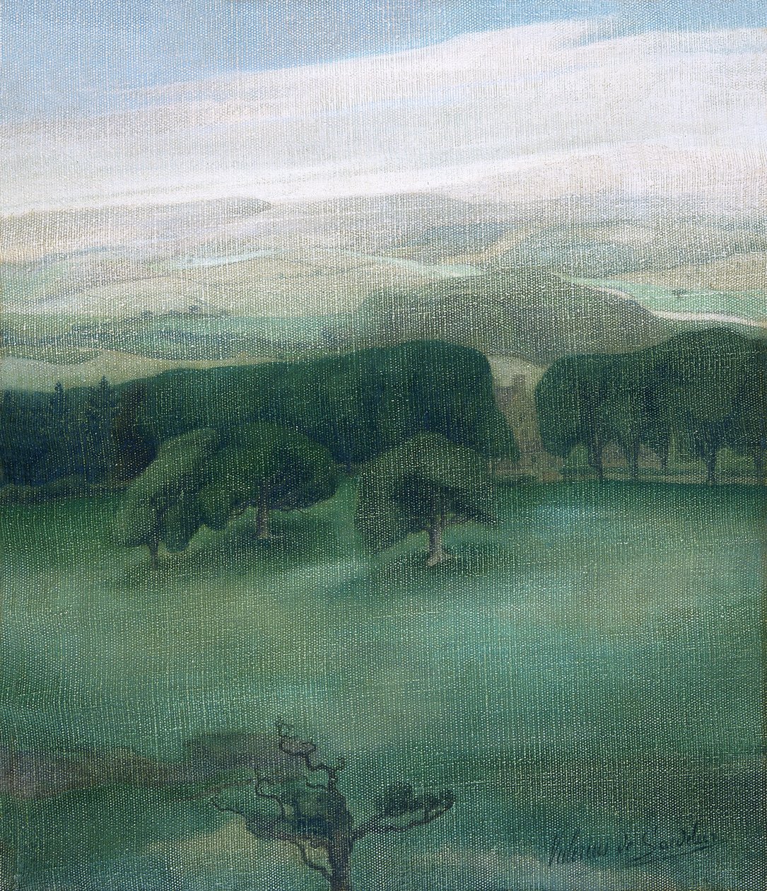 Montagnes dans le Cardiganshire - Valerius de Saedeleer