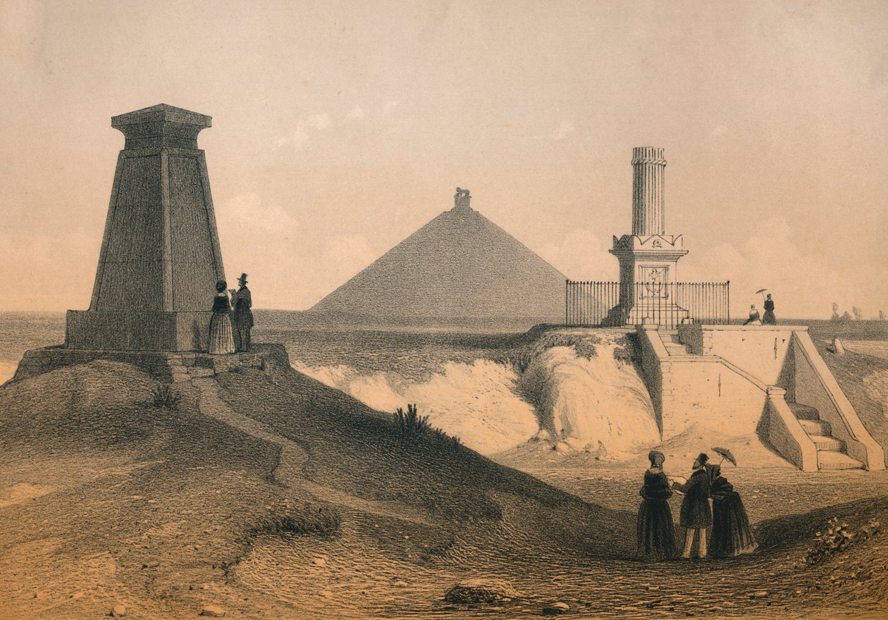 Mémoriaux de Guerre sur le Champ de Bataille de Waterloo, Belgique, milieu du 19e siècle - Vanderhecht