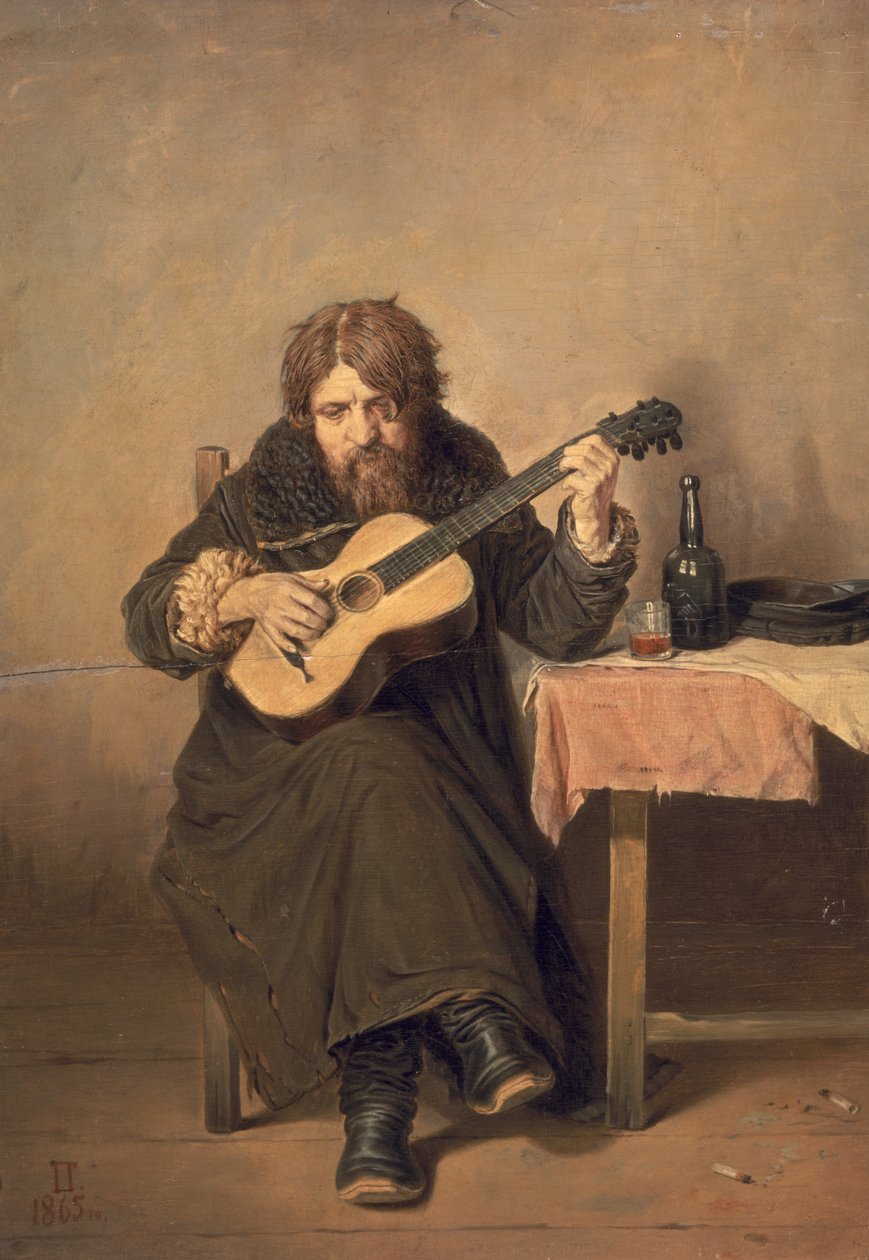 Le guitariste veuf, 1865 - Vasili Grigorevich Perov