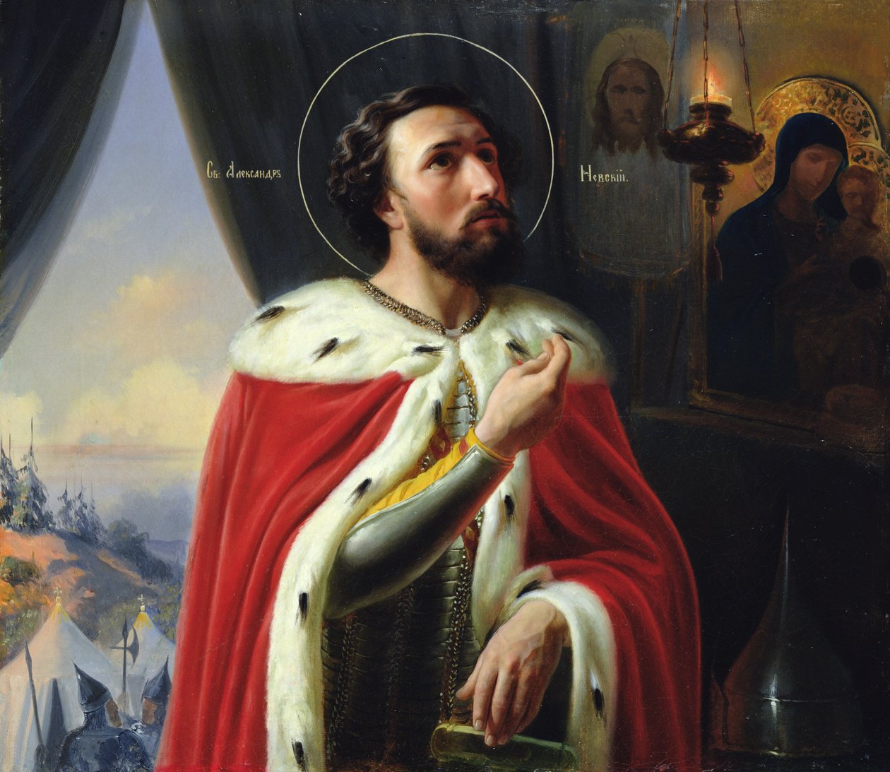 Alexandre Nevski, duc de Novgorod, grand-duc de Vladimir - Vasili Kuzmich Shebuev