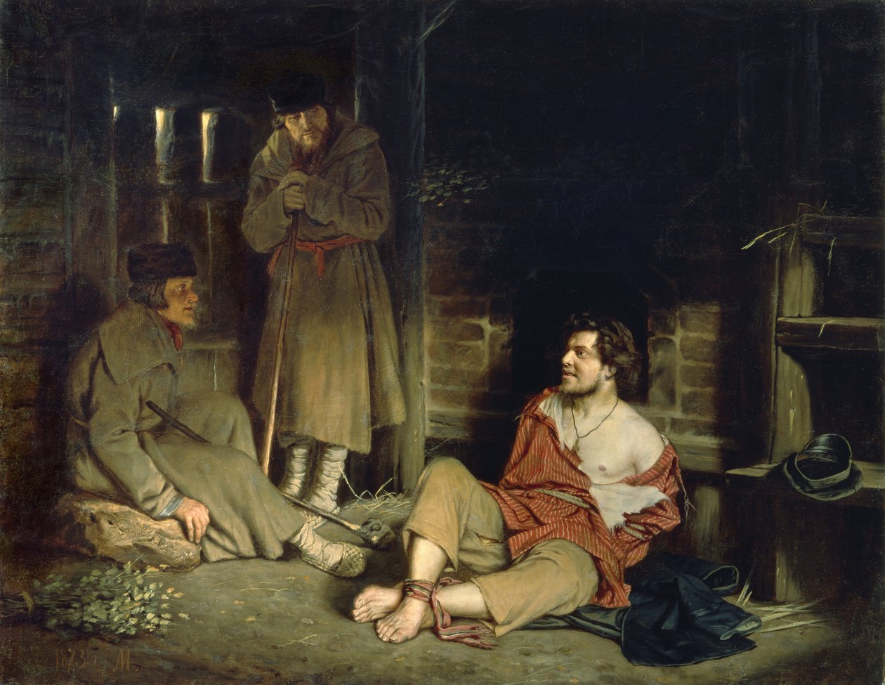 Un coquin arrêté, 1873 - Vasili Grigorevich Perov