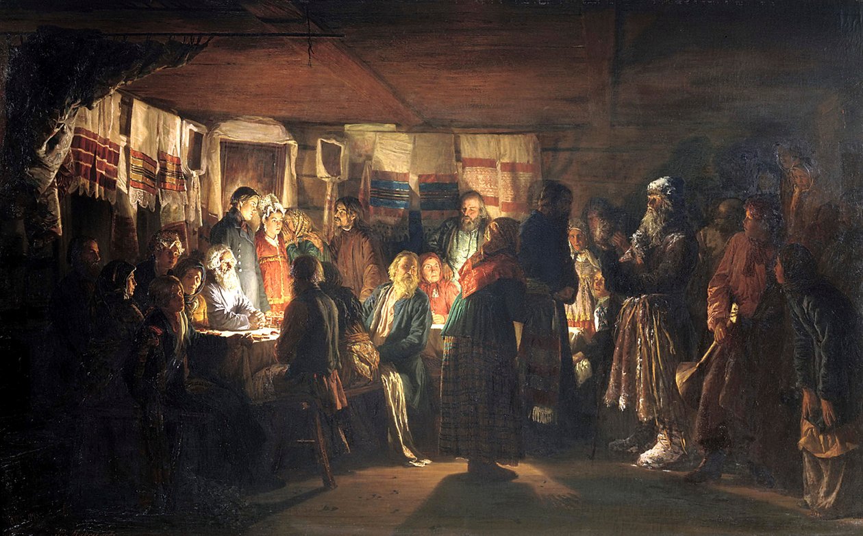 Un sorcier vient à un mariage paysan - Vasili Maximovich Maximov