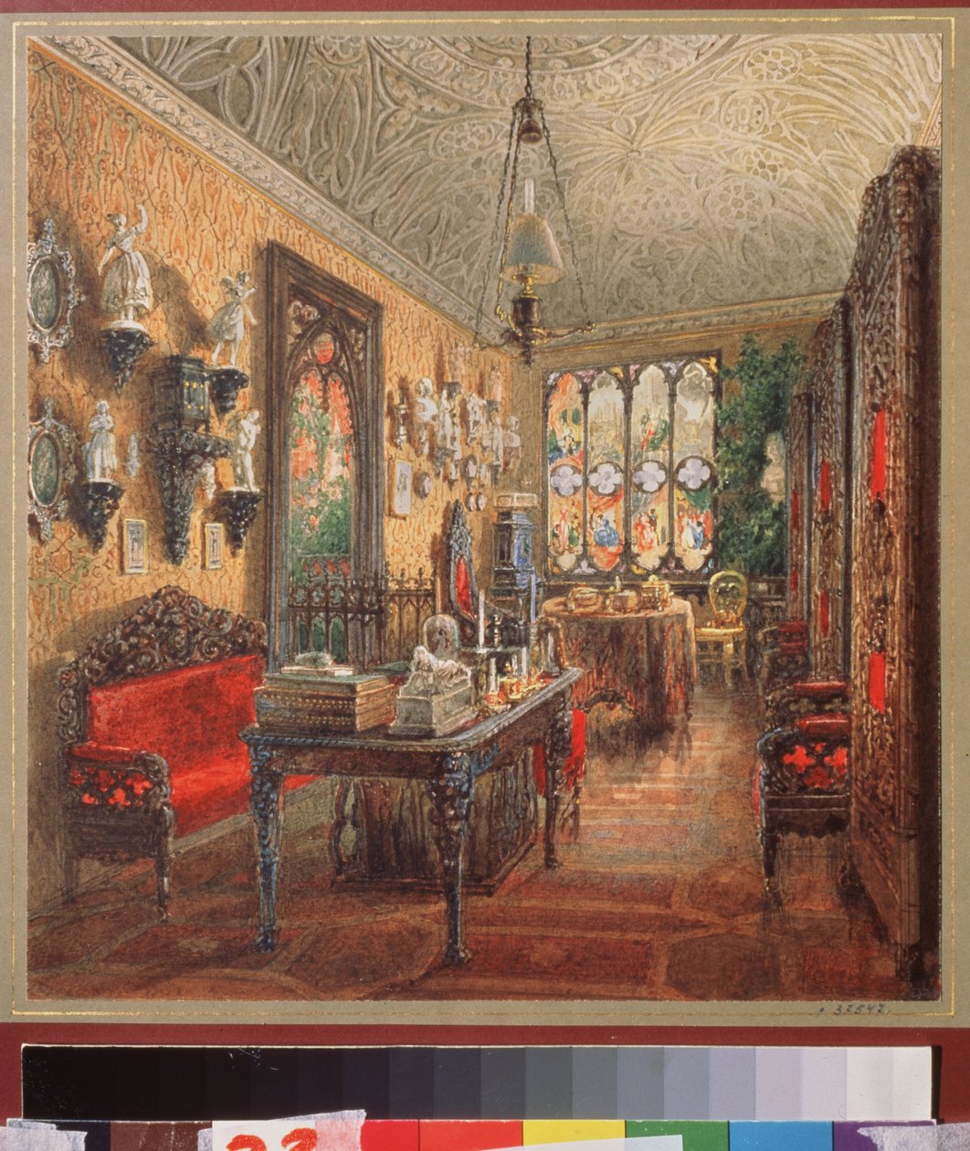 Le bureau dans le palais Ioussoupov à Saint Petersbourg - Vasili Semenovich Sadovnikov