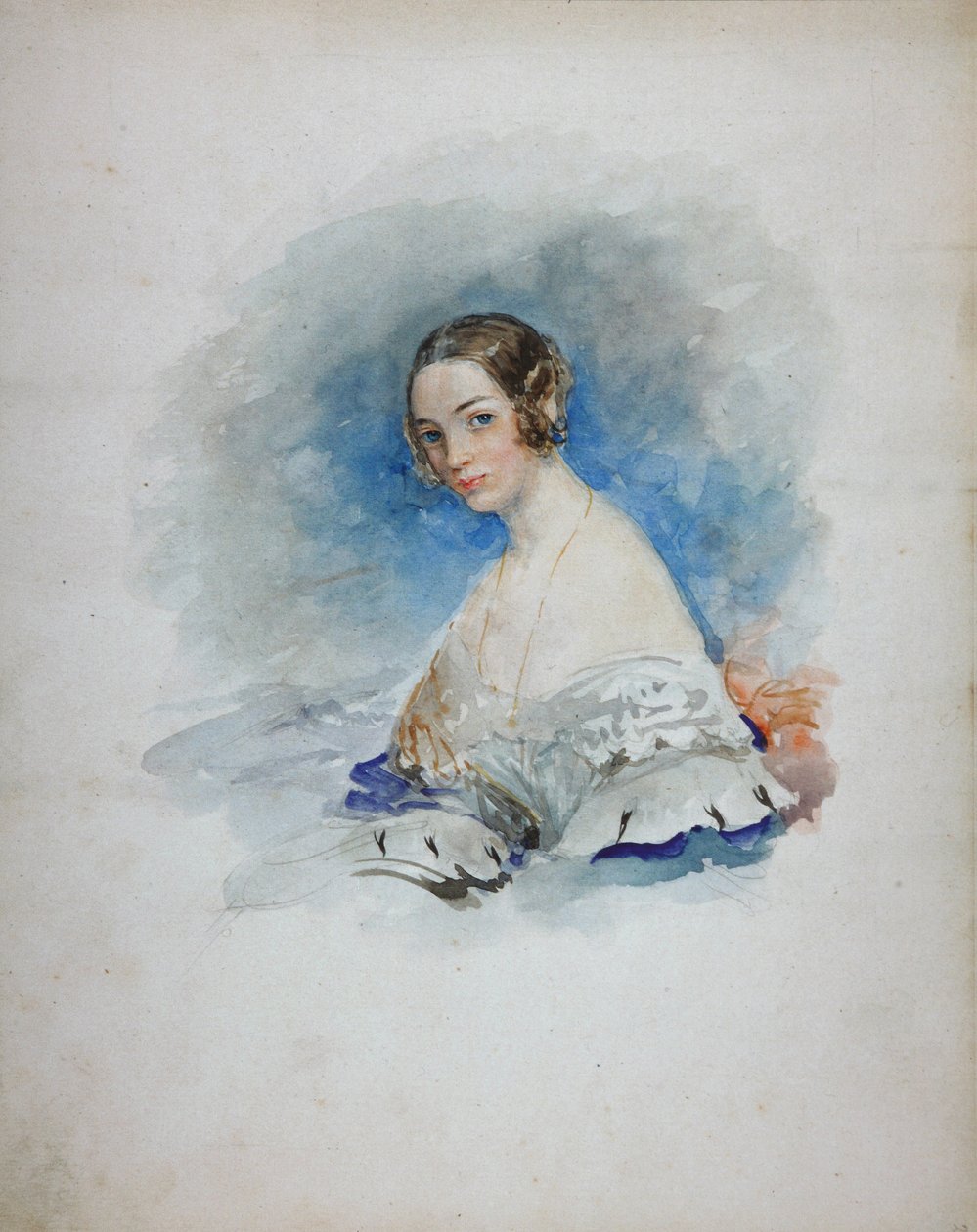 Portrait de la princesse Maria Ivanovna Kochubey, née Baryatinskaya 1818-1843, 1846 - Vasili Semenovich Sadovnikov