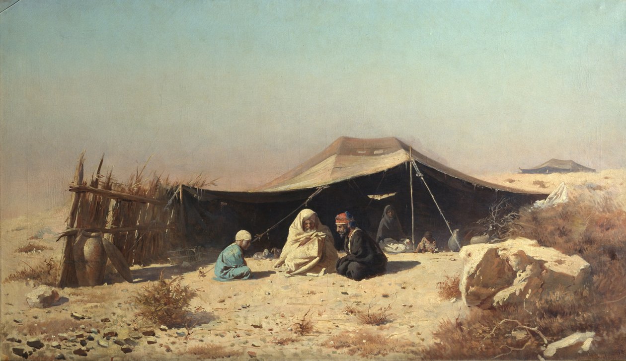 Arabes dans le désert. Étude du Coran - Vasili Vasilievich Vereshchagin