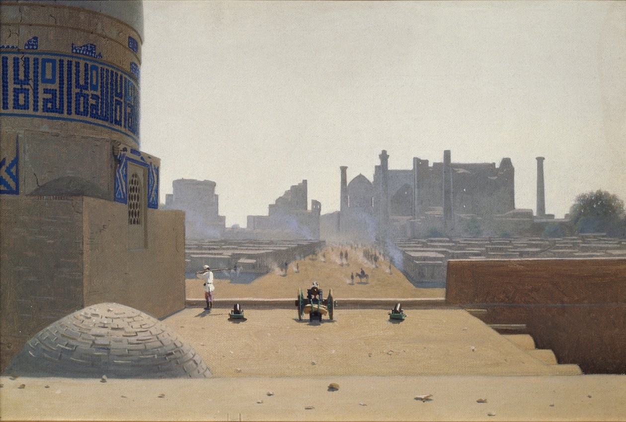 Rue principale à Samarkand tôt le matin, 1869-1870 - Vasili Vasilievich Vereshchagin