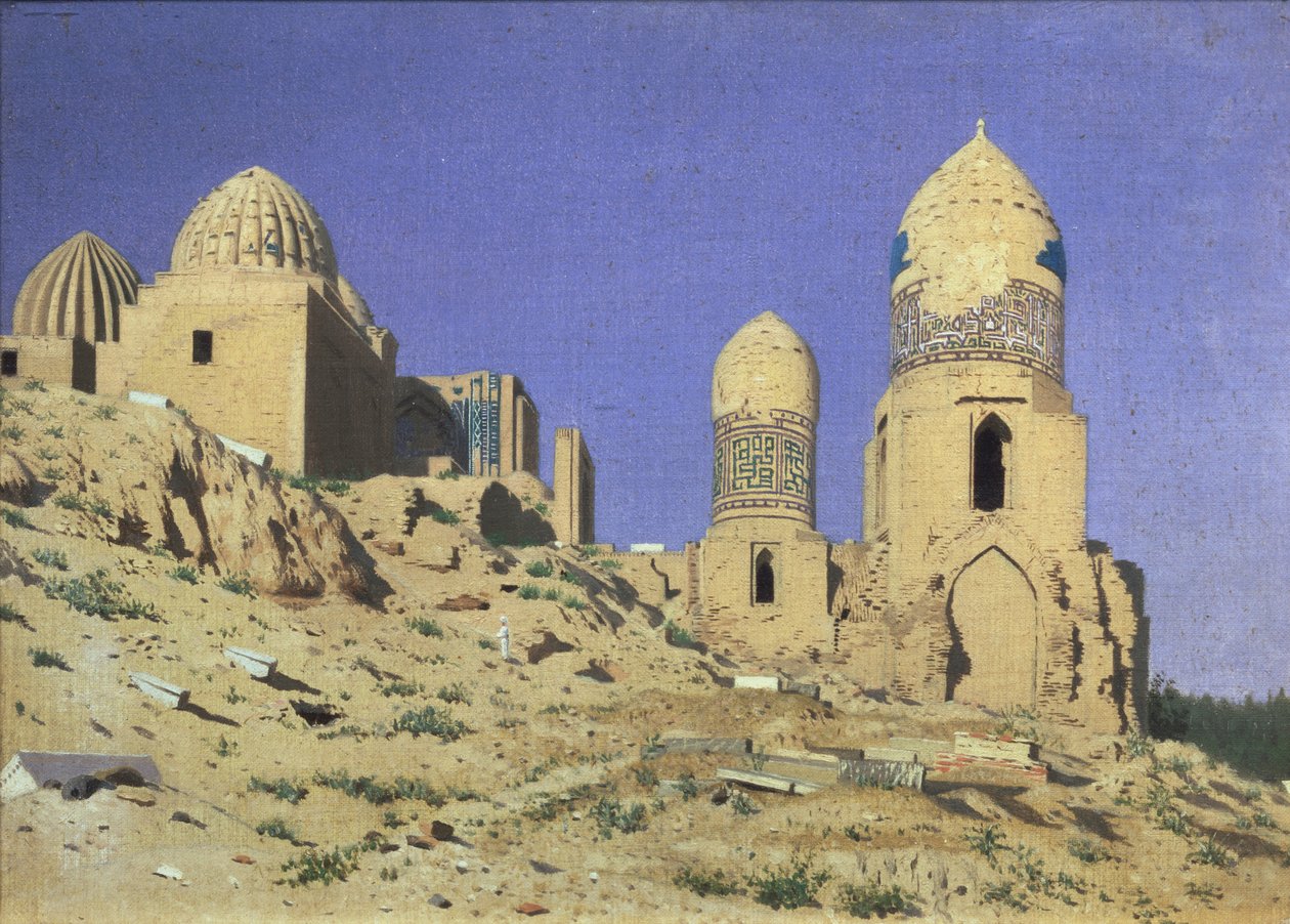 Nécropole Shah-i-Zinda Le Roi Vivant à Samarkand, 1869-1870 - Vasili Vasilievich Vereshchagin