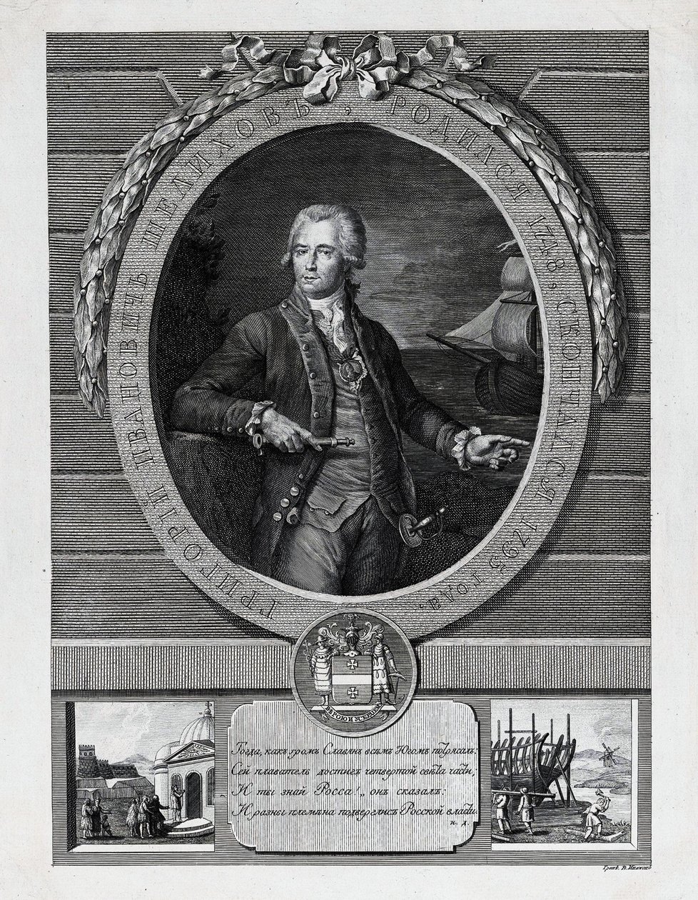 Grigory Ivanovich Shelikhov 1747-1795, fin du 18e siècle - Vasily Ivanovich Ivanov
