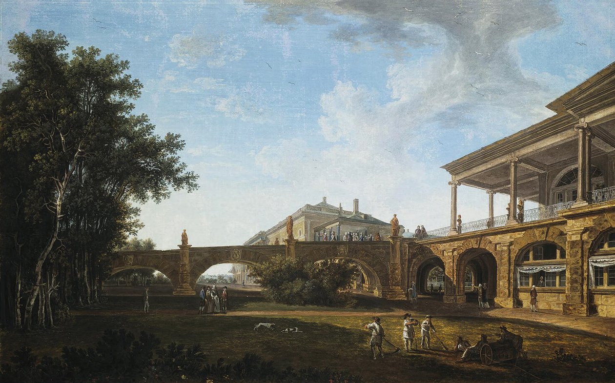 Rampe de la galerie Cameron dans le parc de Tsarskoïe Selo - Vasily Petrovich Petrov