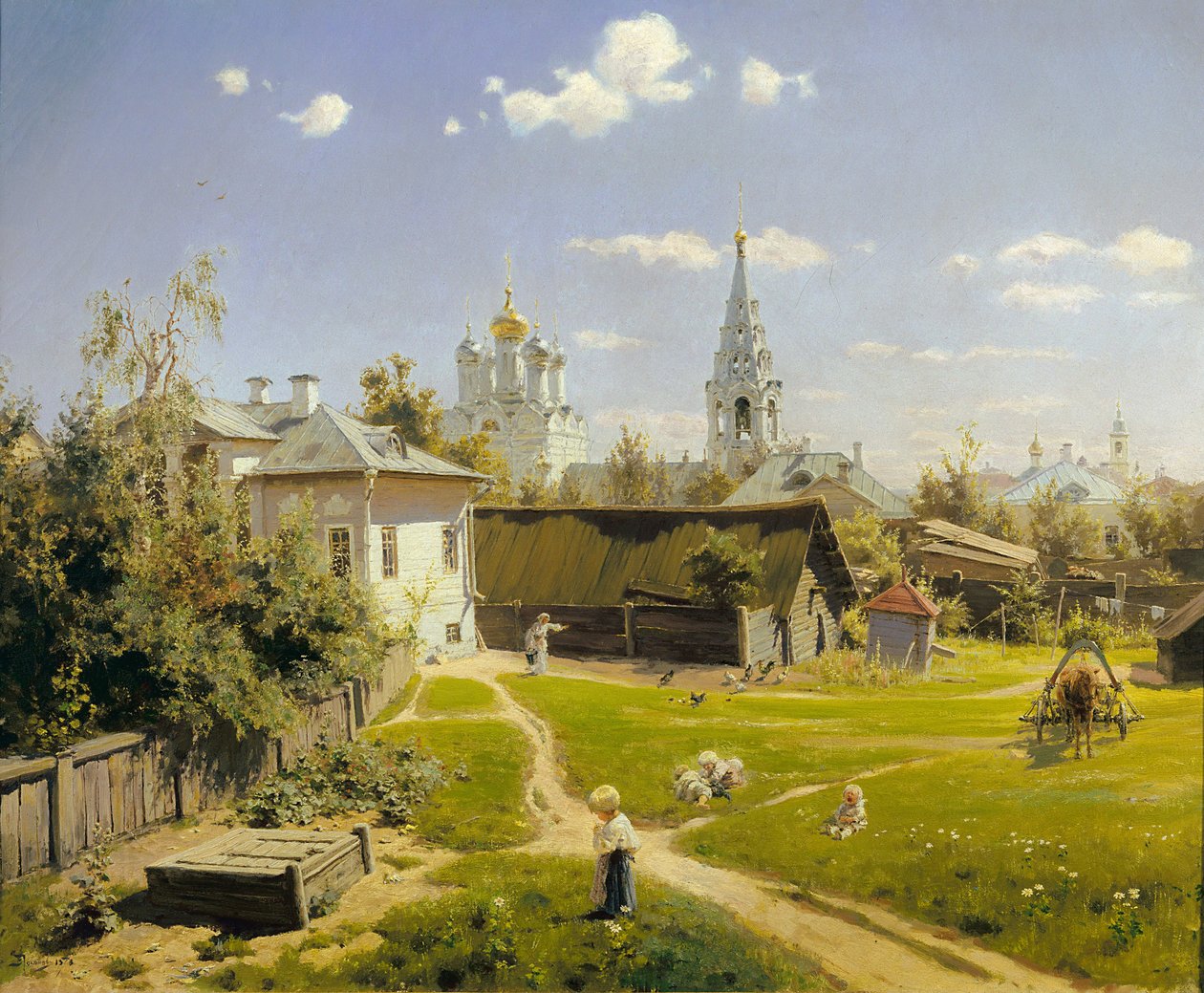 Cour de Moscou - Vasily Polenov