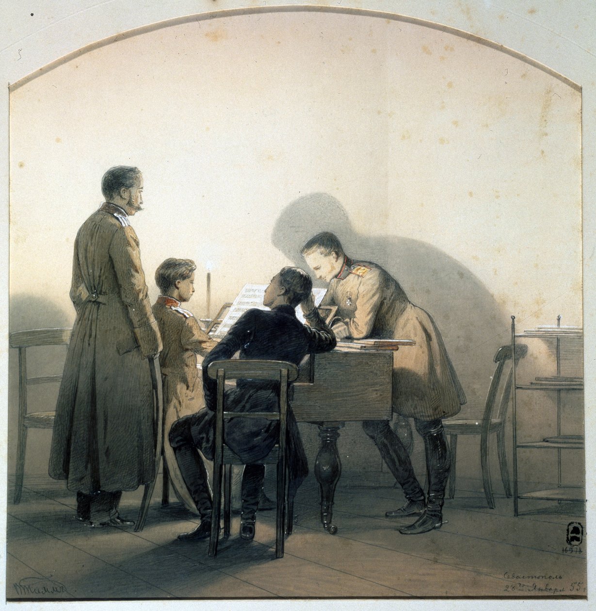 Au piano, 1855 - Georg Wilhelm Timm