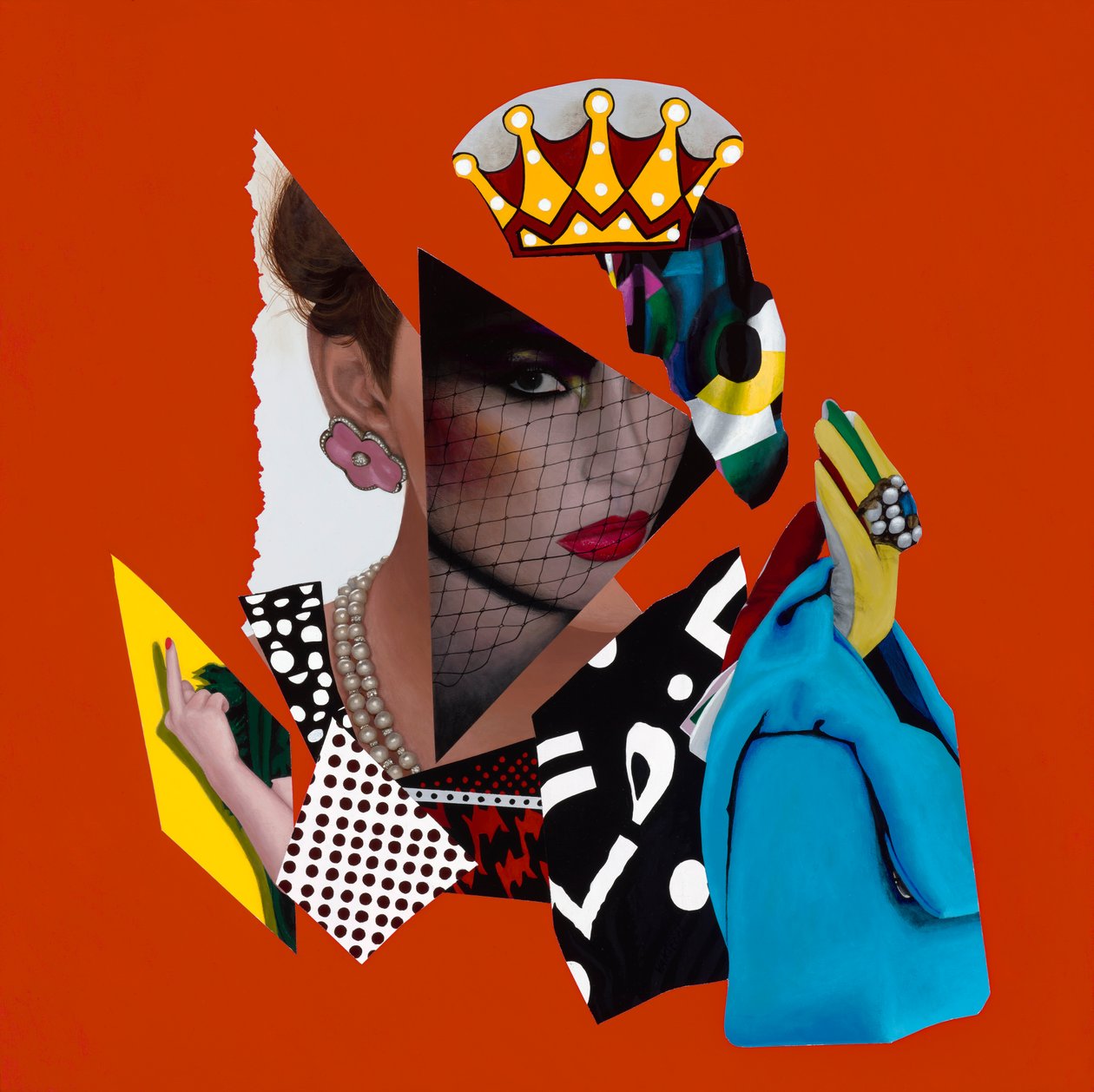 Un peu de Drama Queen, 2019 (acrylique sur bois) - Vaskeen Vaskeen