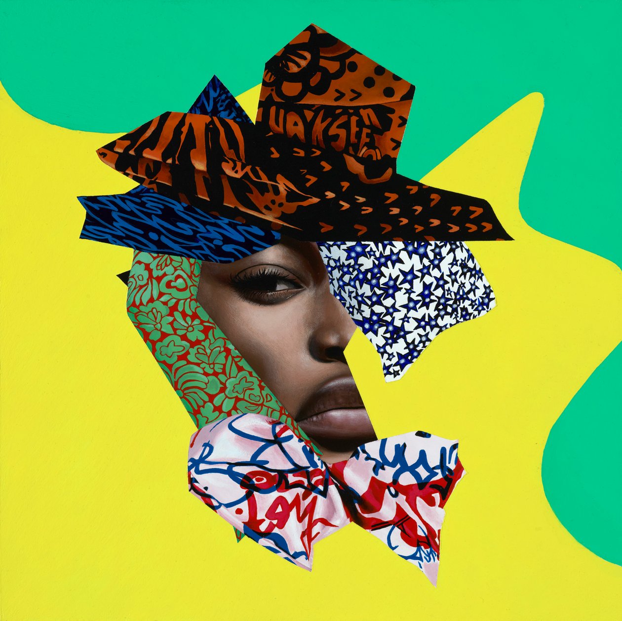 Nouveau Rich, 2018 (Acrylique sur bois) - Vaskeen Vaskeen