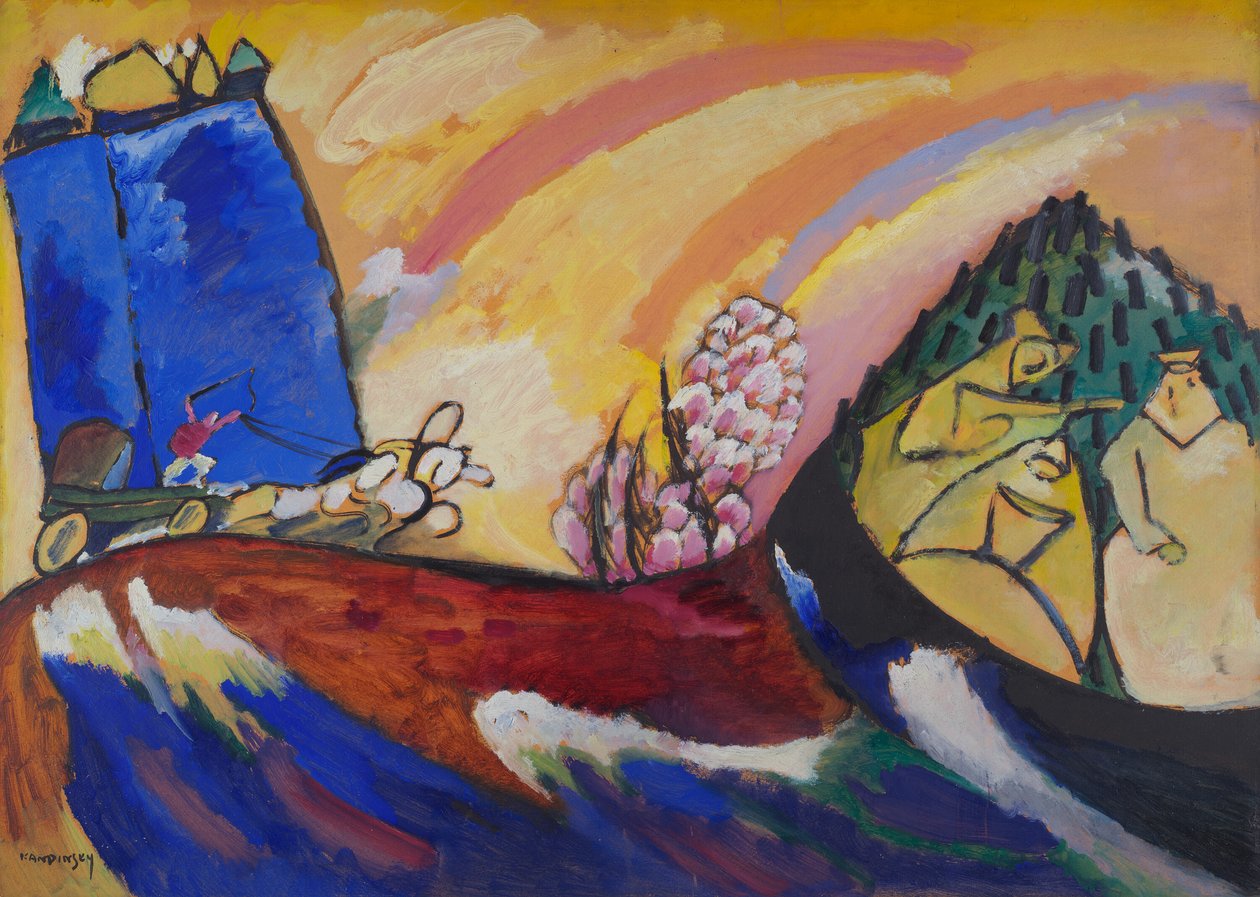 Peinture avec Troïka, 4036 | Wassily Kandinsky