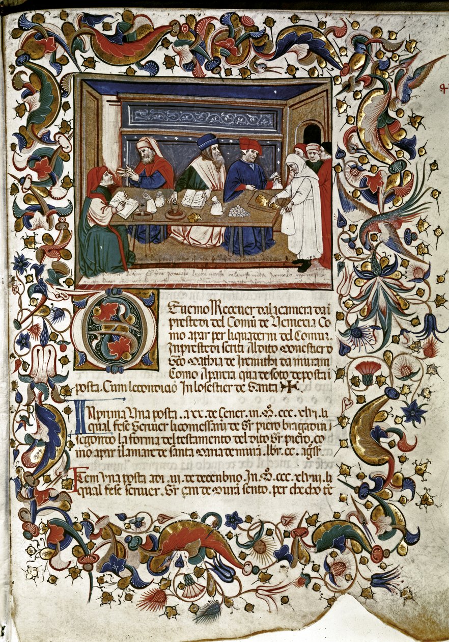 Banquiers vénitiens prêtant de l
