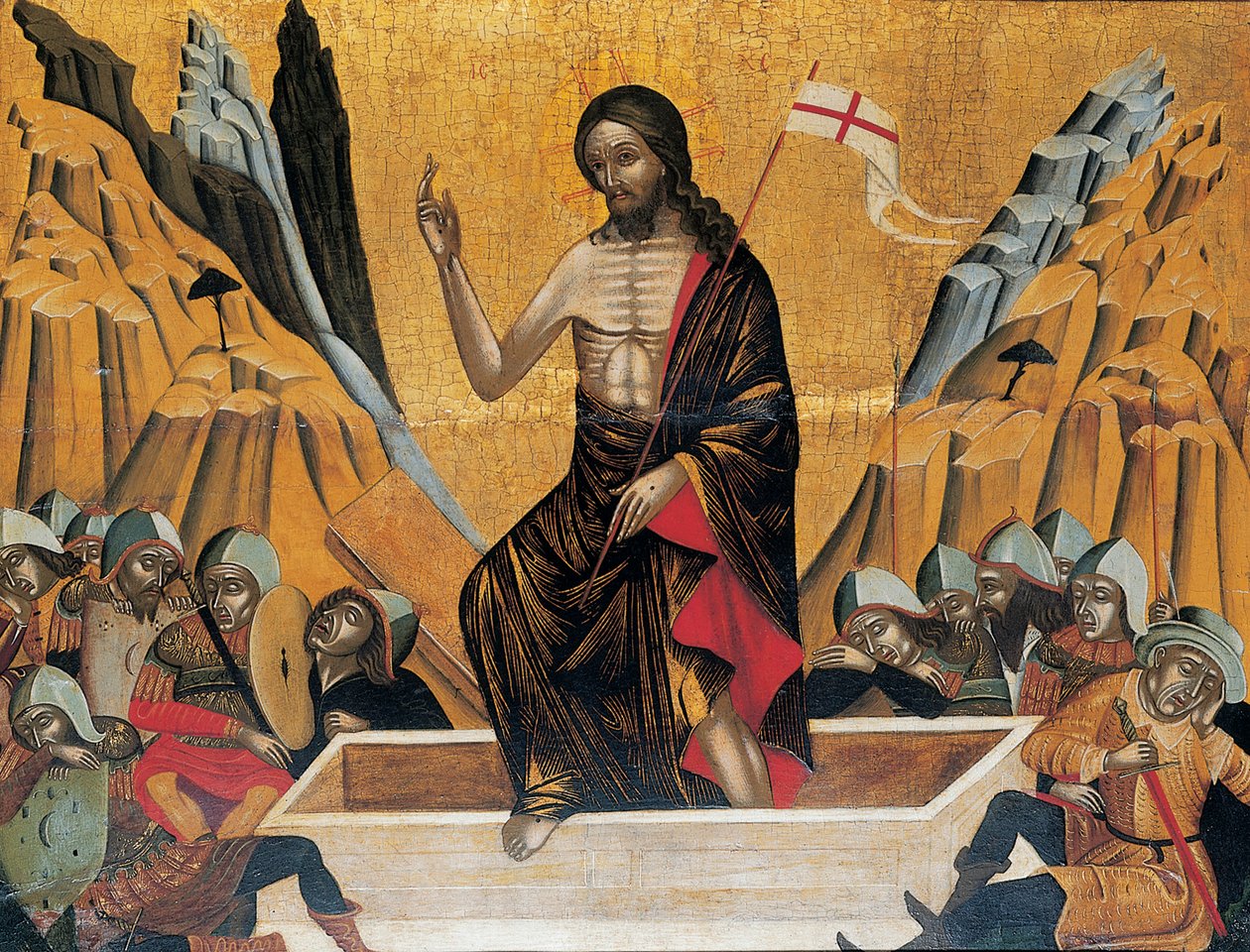 La Résurrection, Venise ou Crète, vers 1500 - Veneto Cretan School