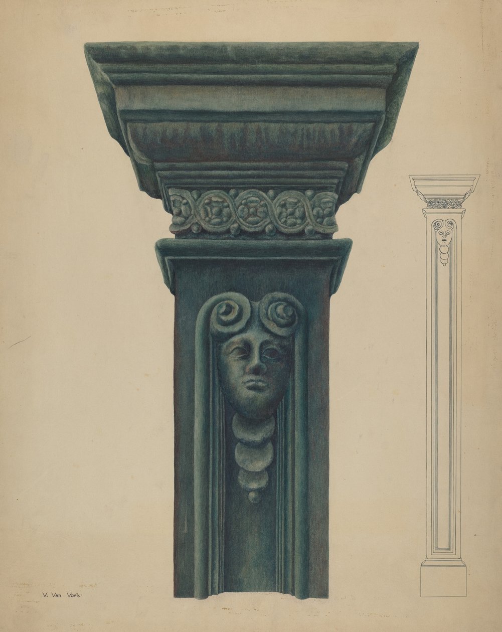 Pilier en fonte - Vera Van Voris