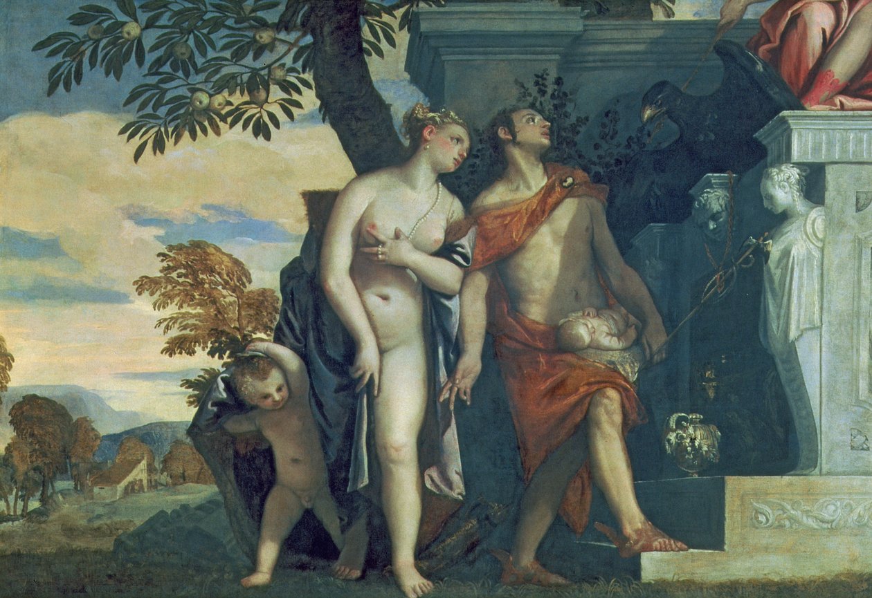 Vénus et Mercure présentant son fils Anteros à Jupiter - Paolo Veronese