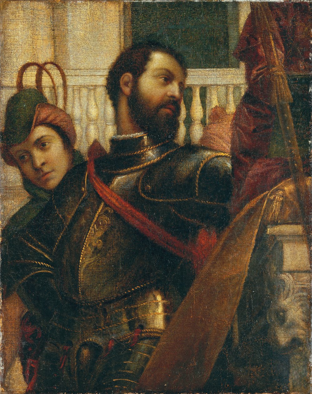 Un chevalier et son page : un fragment - Veronese