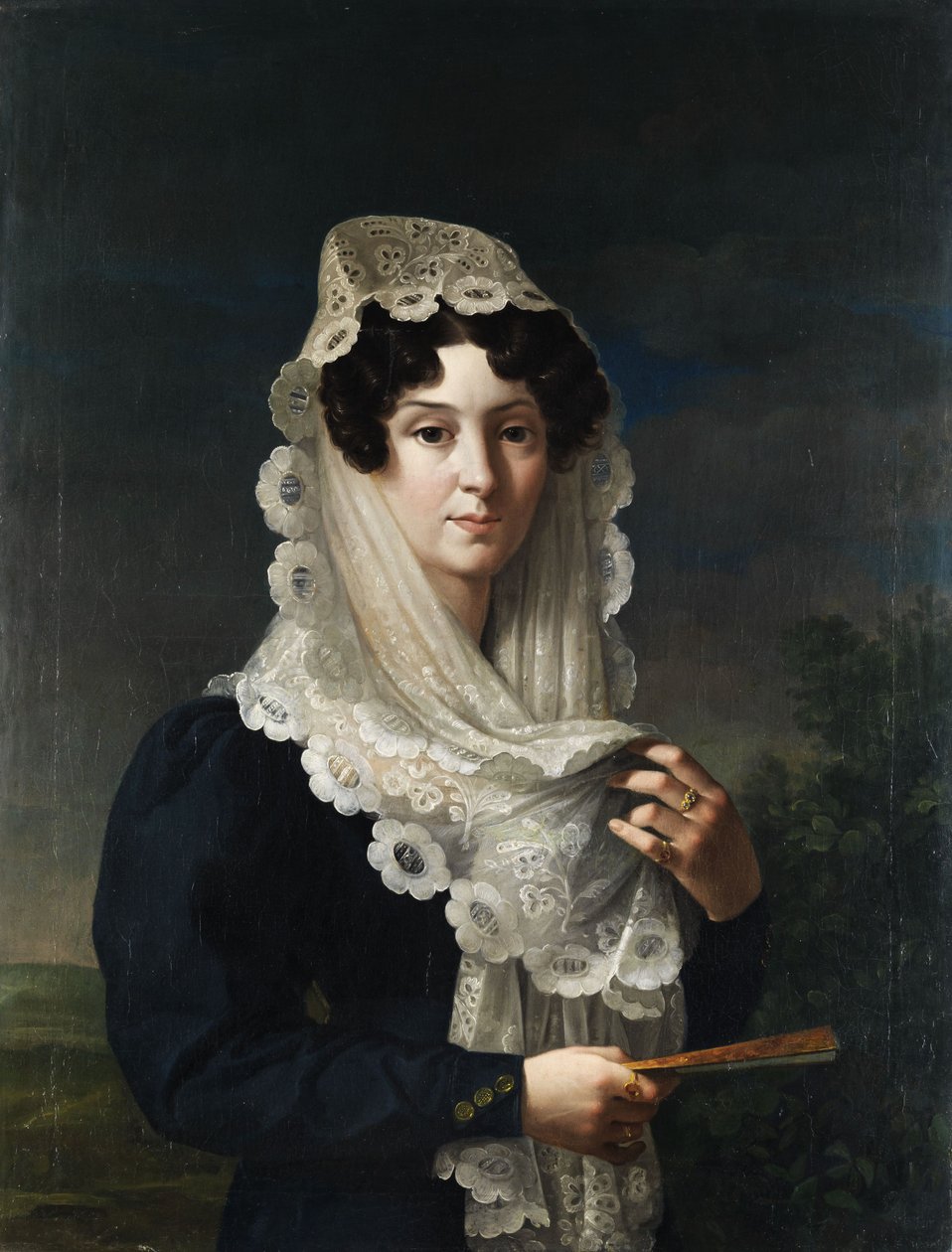 Doña Gertrudis de Compte y de Bruga, veuve de Sarda Molins - Vicente Lopez y Portana