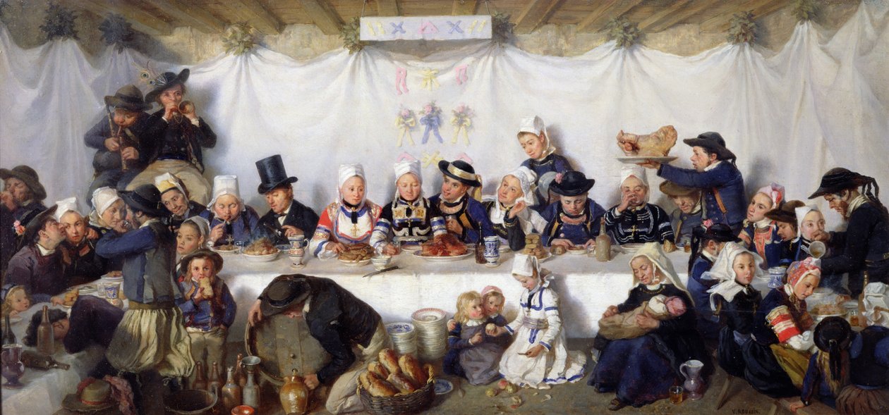 Le festin de mariage de Corentin Le Guerveur et Anne-Marie Kerinvel - Victor Marie Roussin