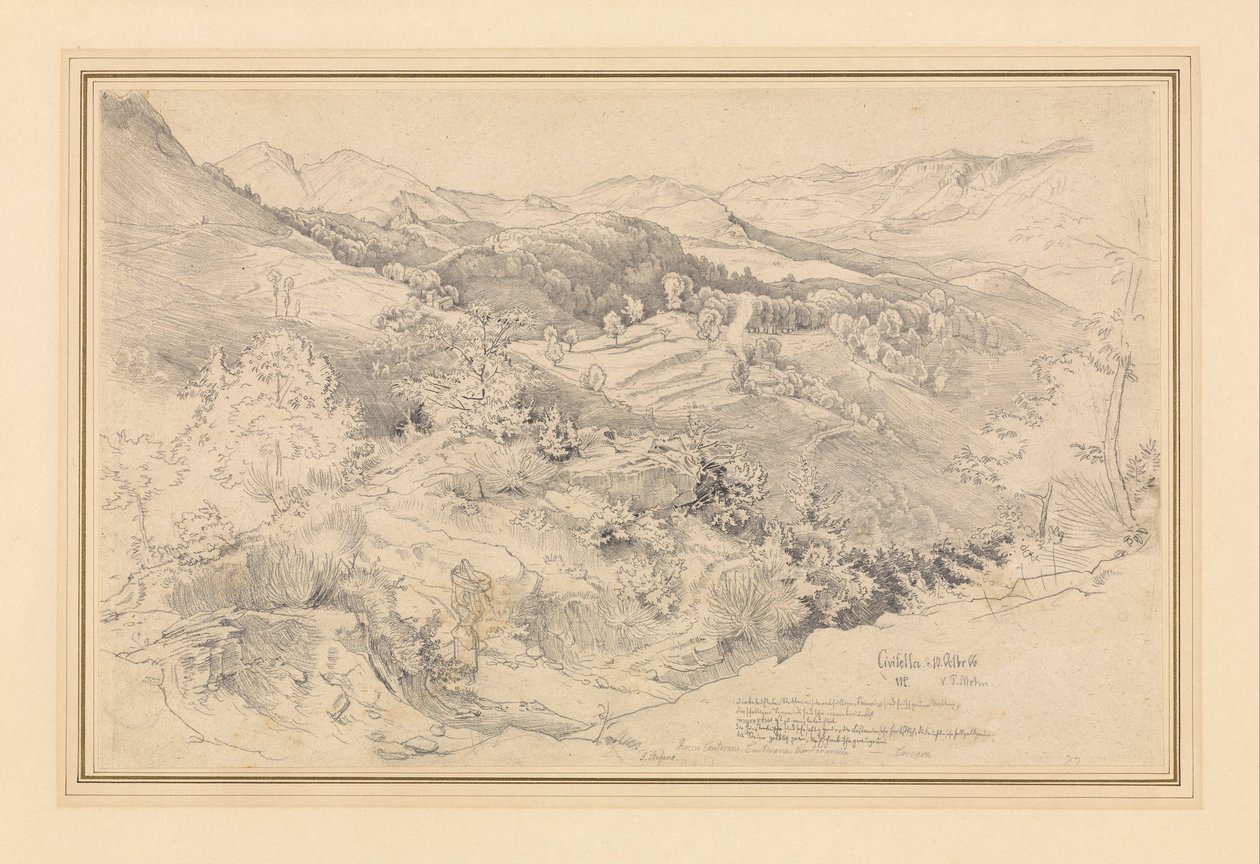 Vue de Civitella, près d