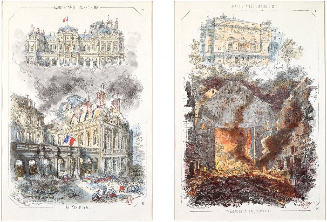 Le Palais Royal et le Théâtre de la Porte Saint-Martin avant et après l