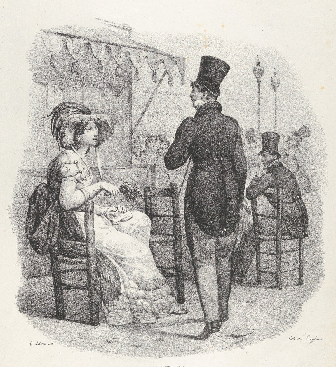 Chap. IV: Elle me regarde! Dieu quel bonheur!, 1824 - Victor Adam