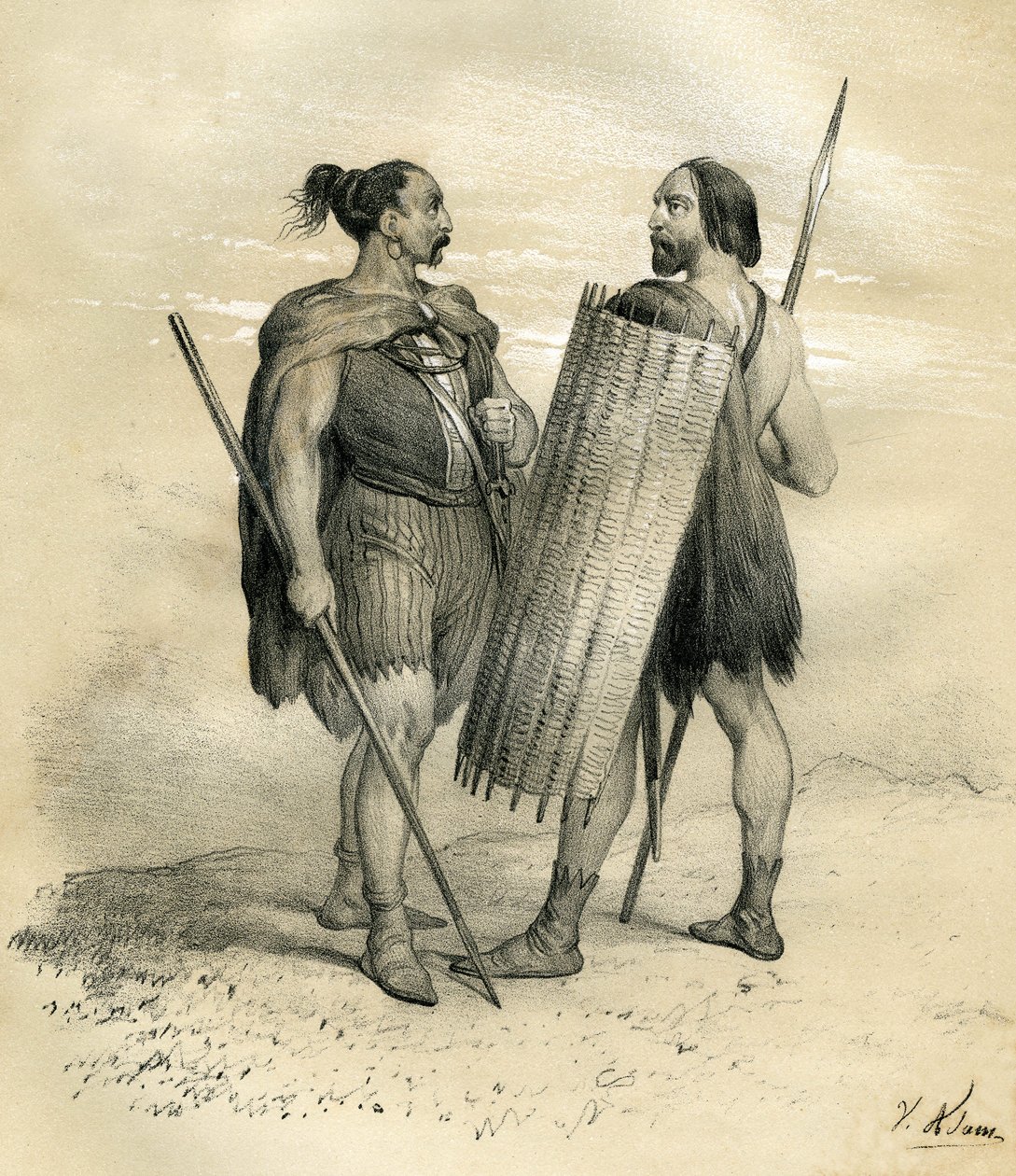 Guerriers francs et sicambres vers l
