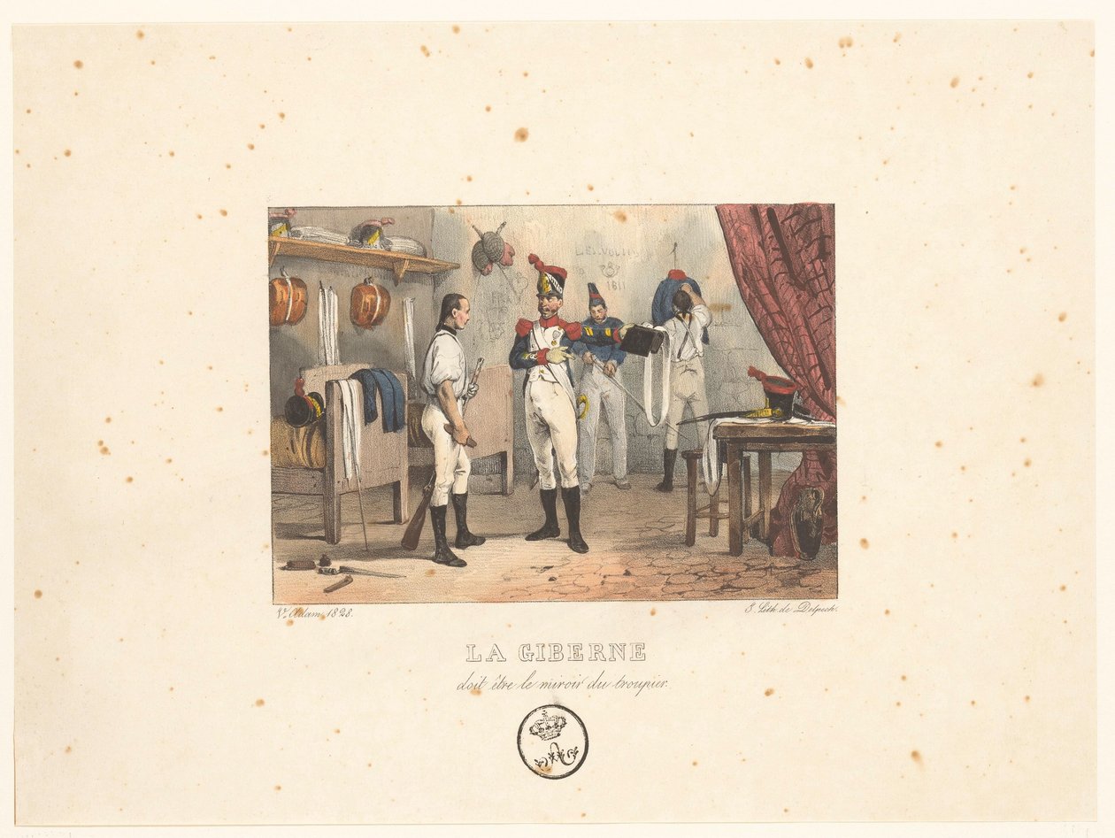 Officier avec cartouchière - Victor Adam