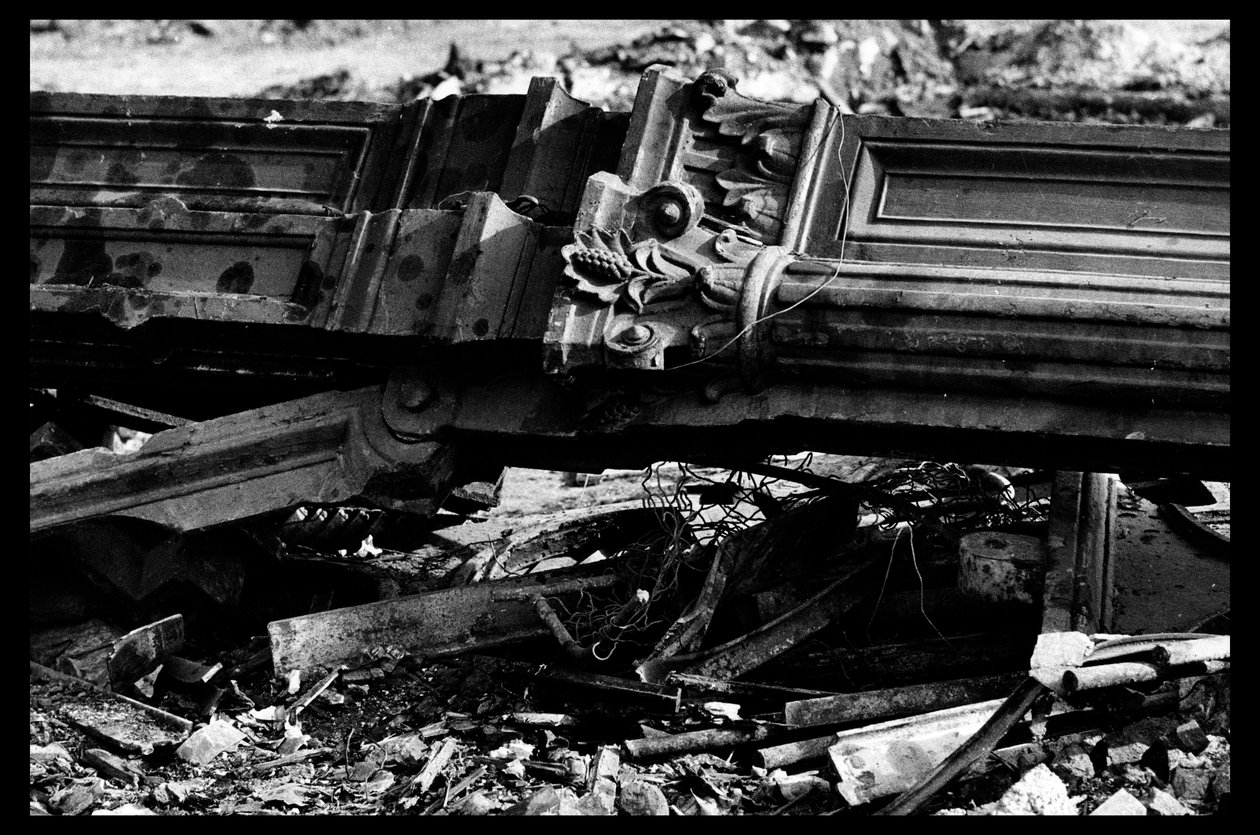Démolition du marché central à Paris, en août 1971 (photo n/b) - Victor Baltard