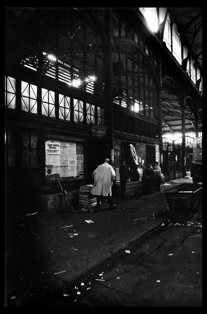 Les halles de Paris juste avant la démolition d