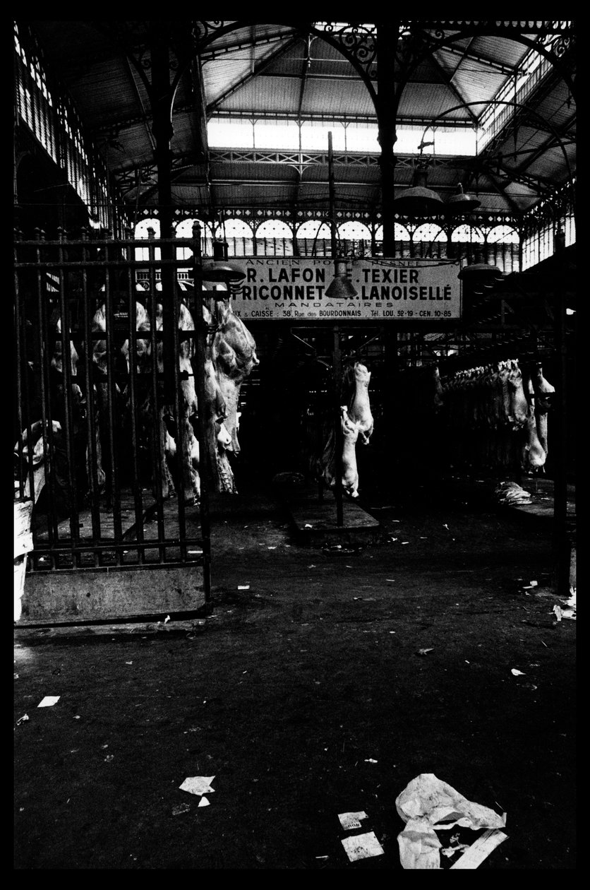 Les halles de Paris juste avant la démolition d