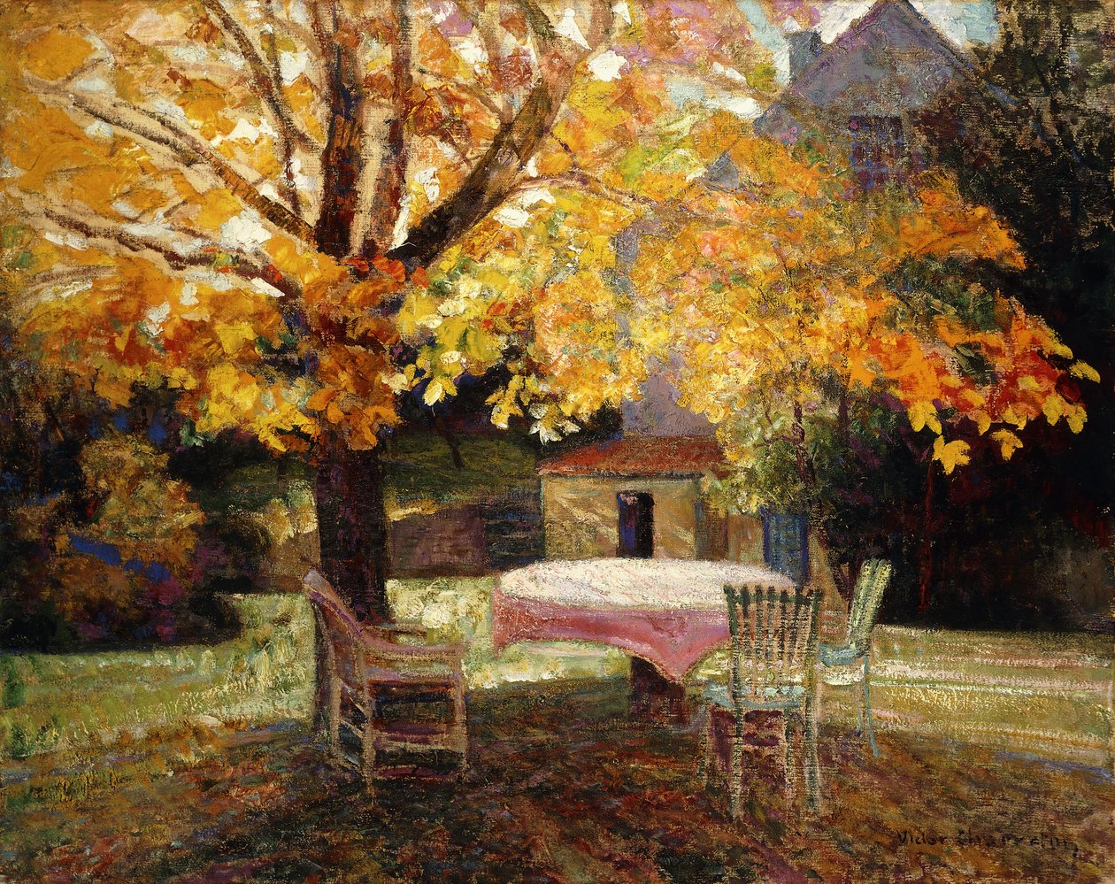 La Terrasse, Automne - Victor Charreton