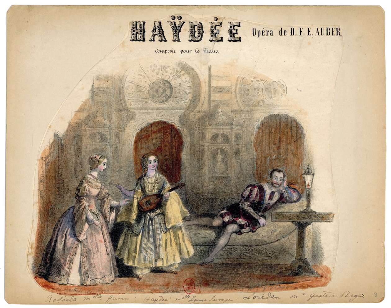 Auber - Haydée - illustration by Victor Coindre, 1848 - Victor Coindre