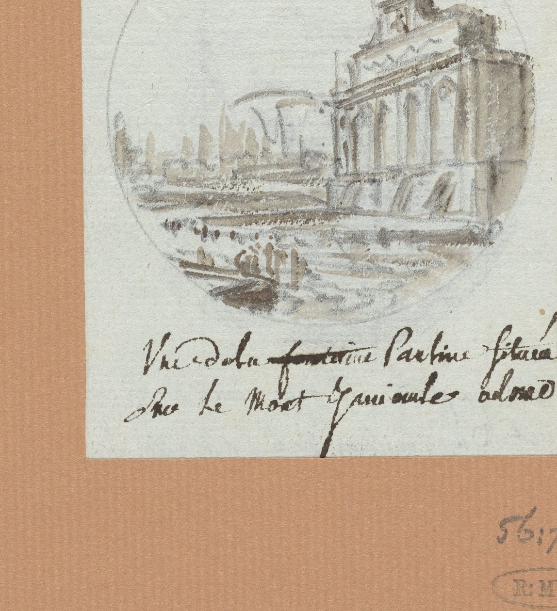 De Aqua Paolo, der Brunnen auf dem Janiculus - Victor Jean Nicolle