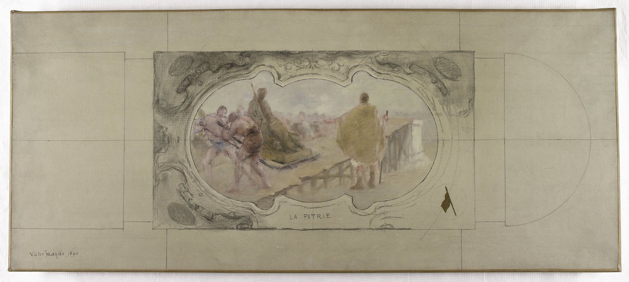 Esquisse pour la Galerie Lobau à l
