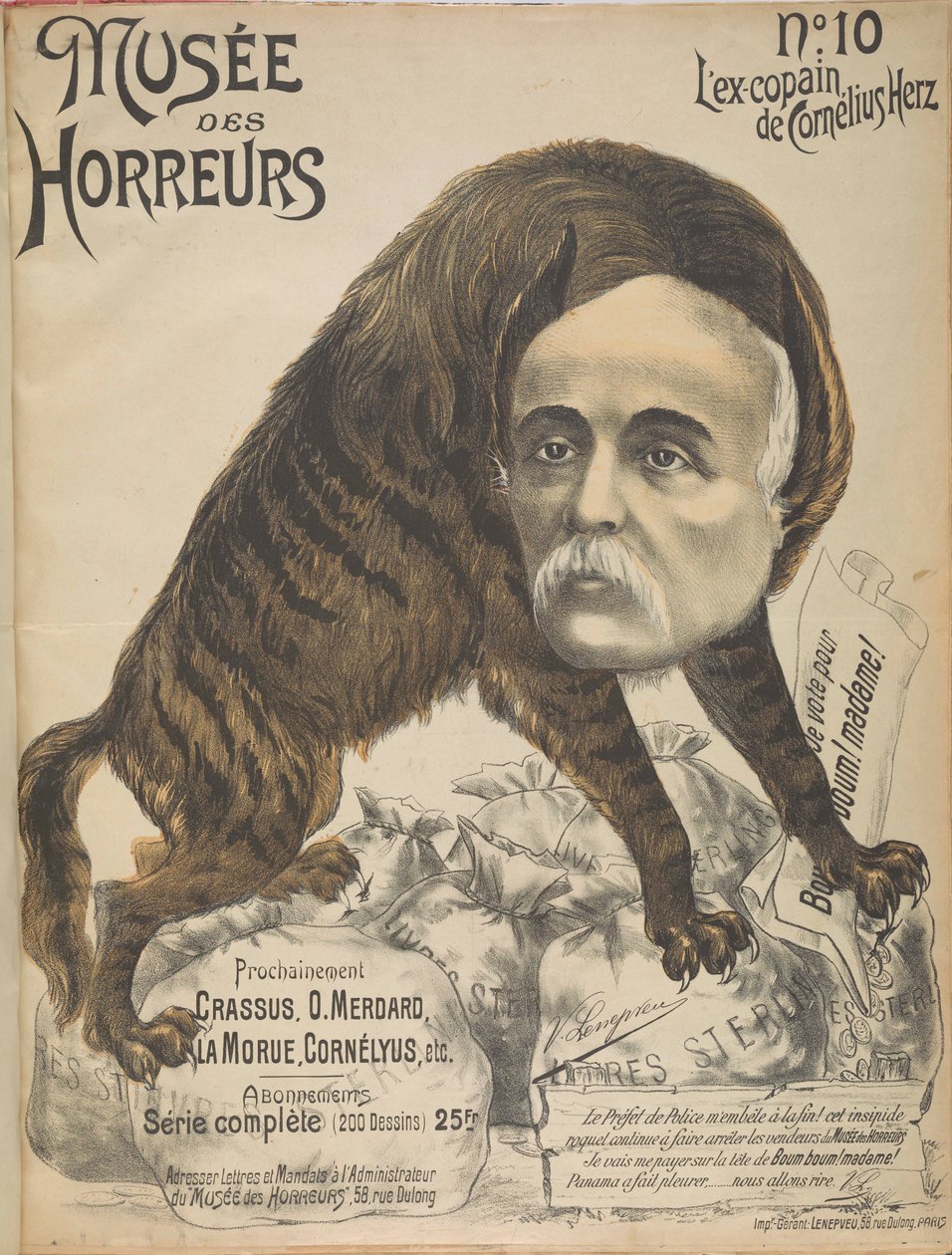 Musée des Horreurs: Georges Clemenceau, 1899 - Victor Lenepveu