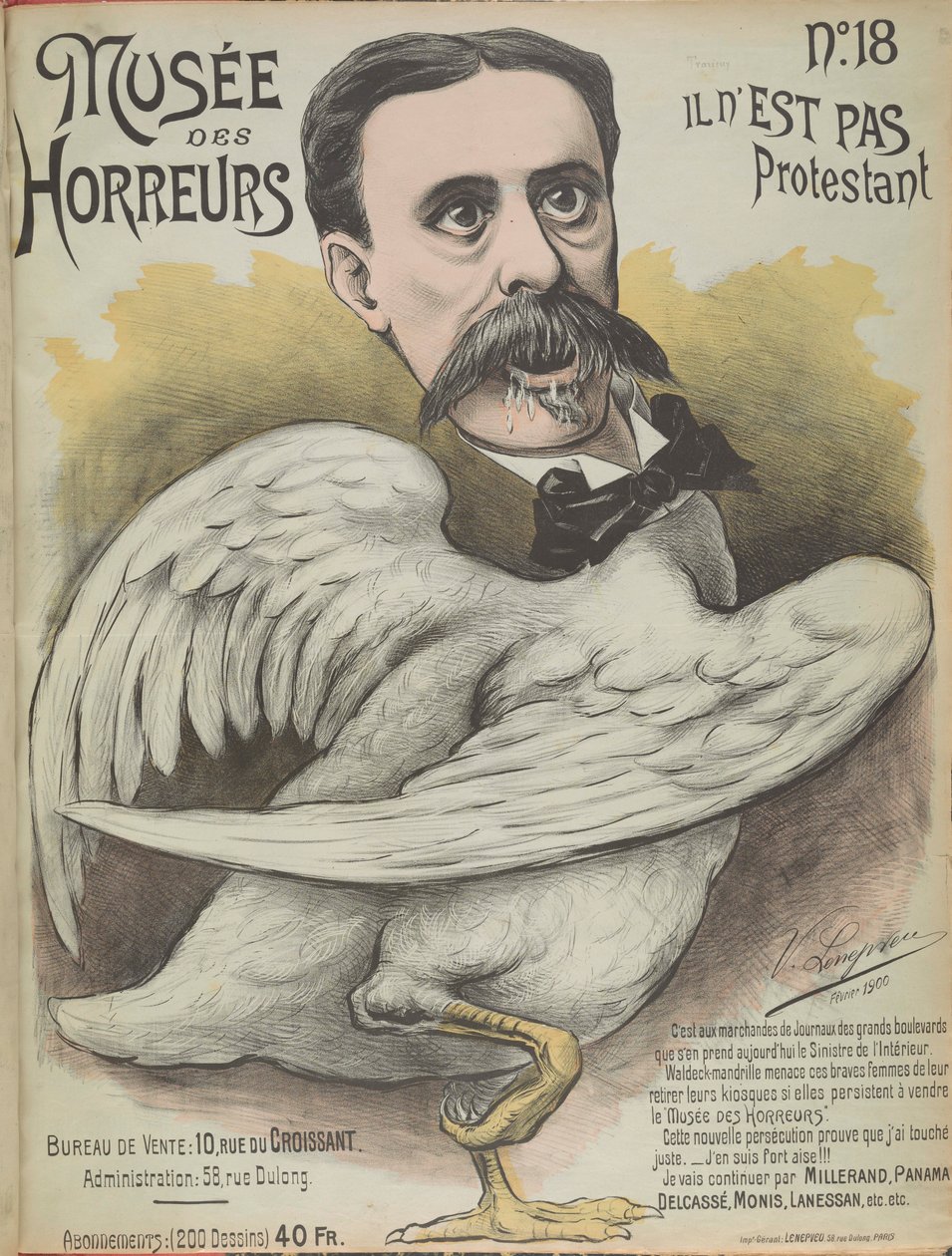 Musée des Horreurs Galerie des Horreurs: Ludovic Trarieux, 1899 - Victor Lenepveu