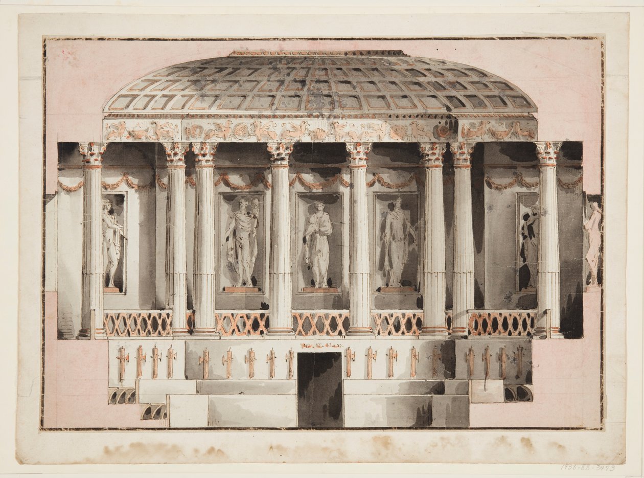 Chambre du Sénat, bâtiment du Parlement, Varsovie, Pologne - Victor Louis