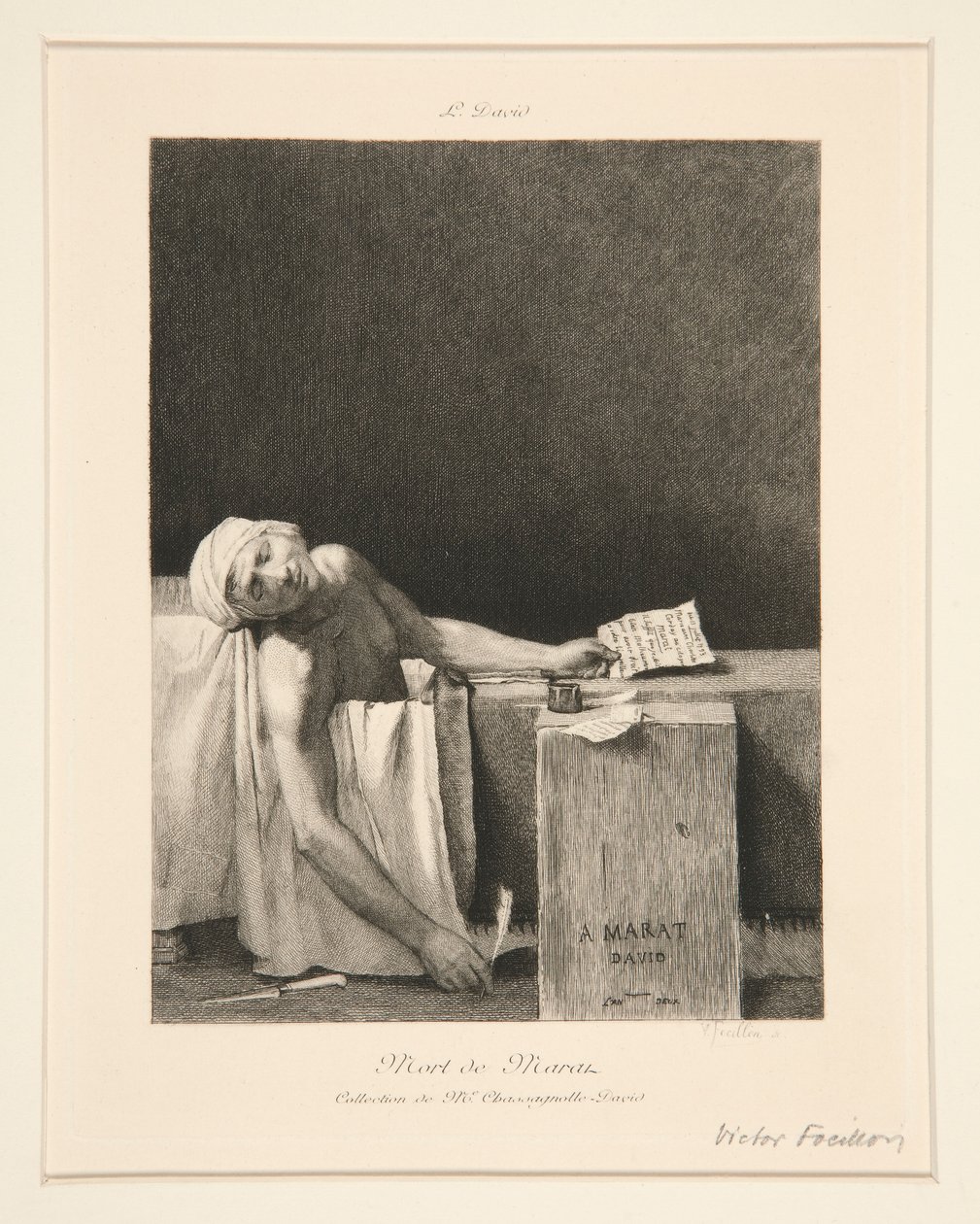 La Mort de Marat - Victor-Louis Focillon