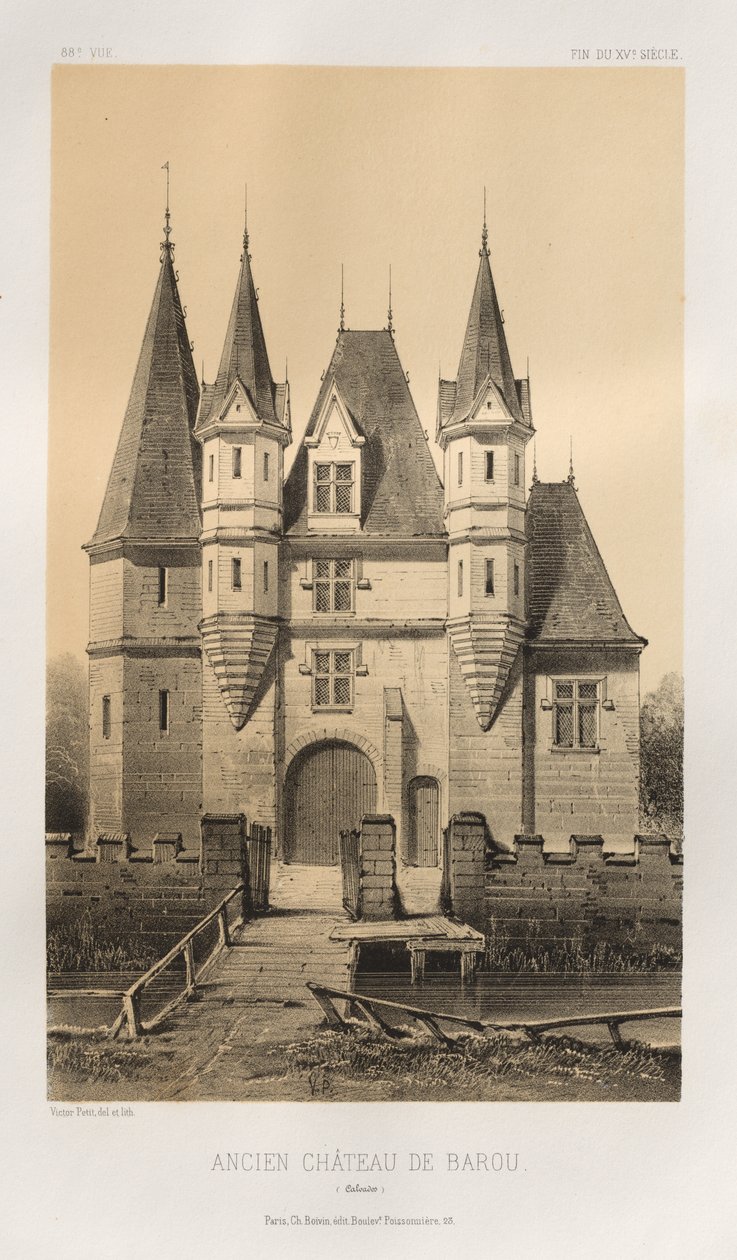 Ancien Château de Barou (Calvados) - Victor Petit