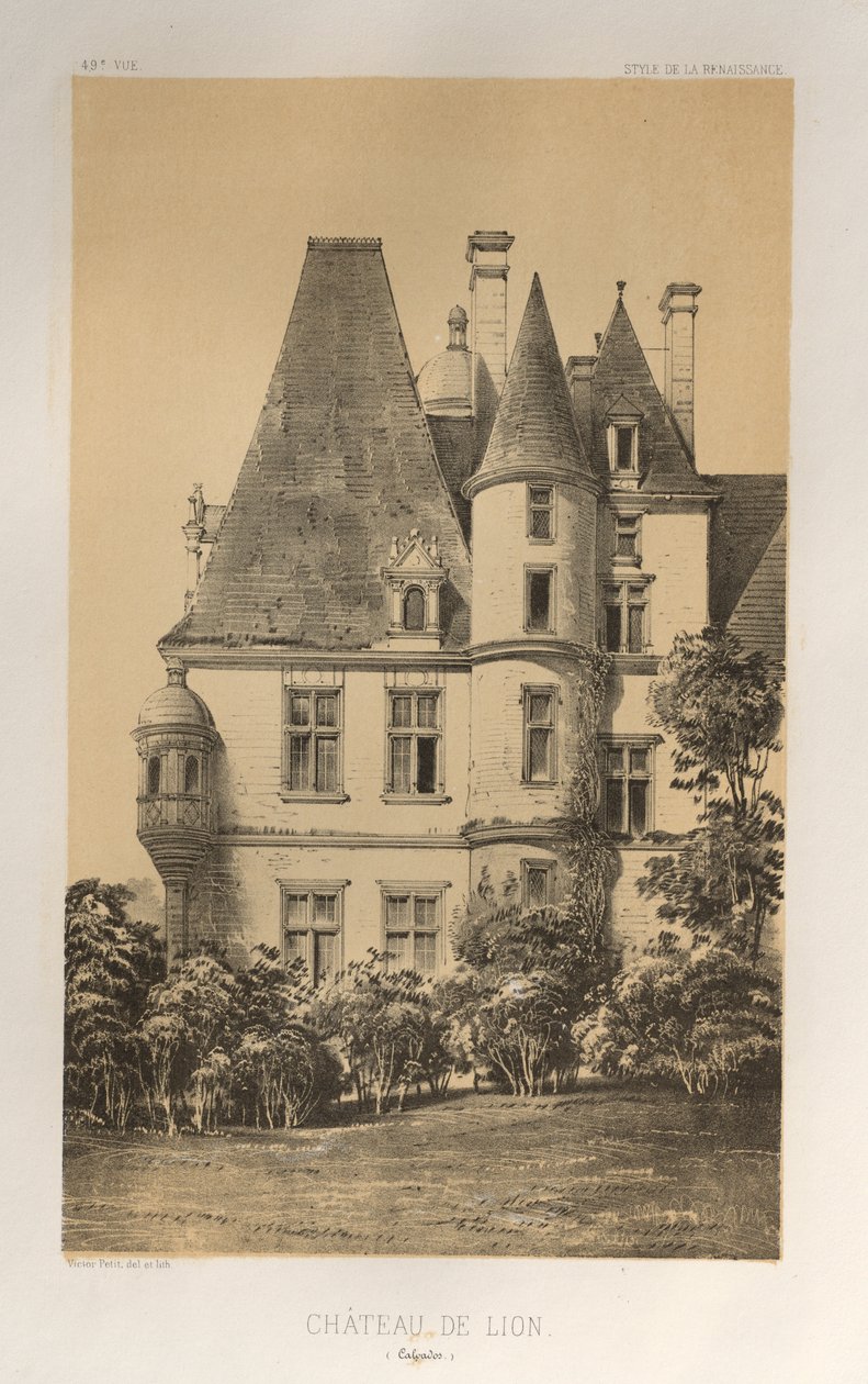 Château De Lion Calvados, 1860 - Victor Petit