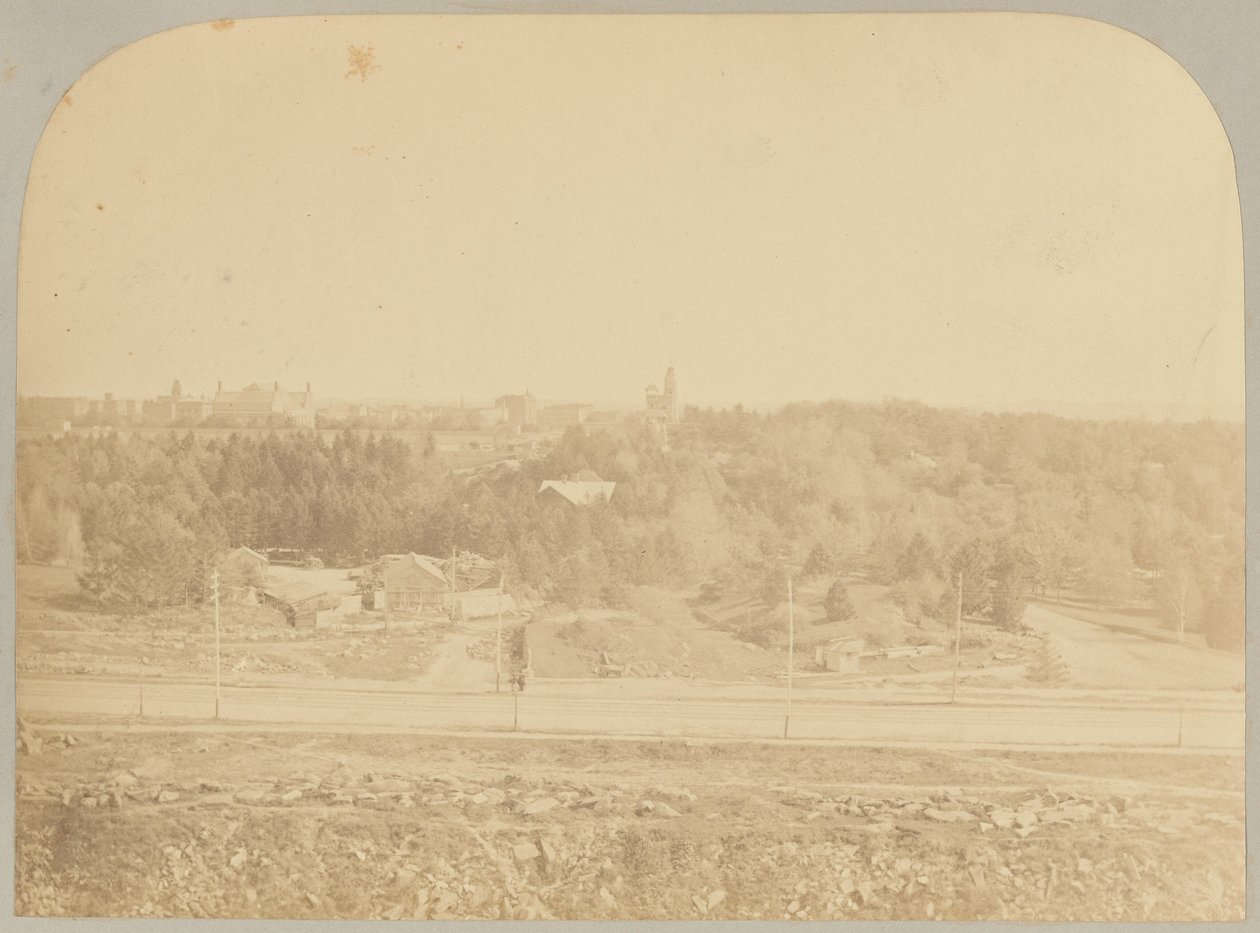 Pl. XVIII. Central Park vu du musée - Victor Prevost, Gaston L. Feuardent and Co., New York