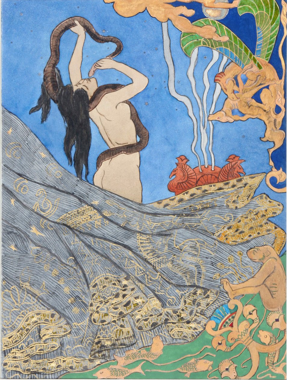 Illustration de Salammbô par Gustave Flaubert, 1893 - Victor Prouvé