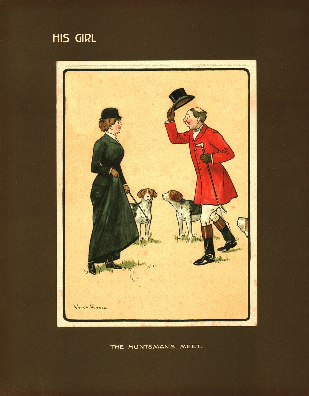 Sa fille, La rencontre des chasseurs - Victor Venner