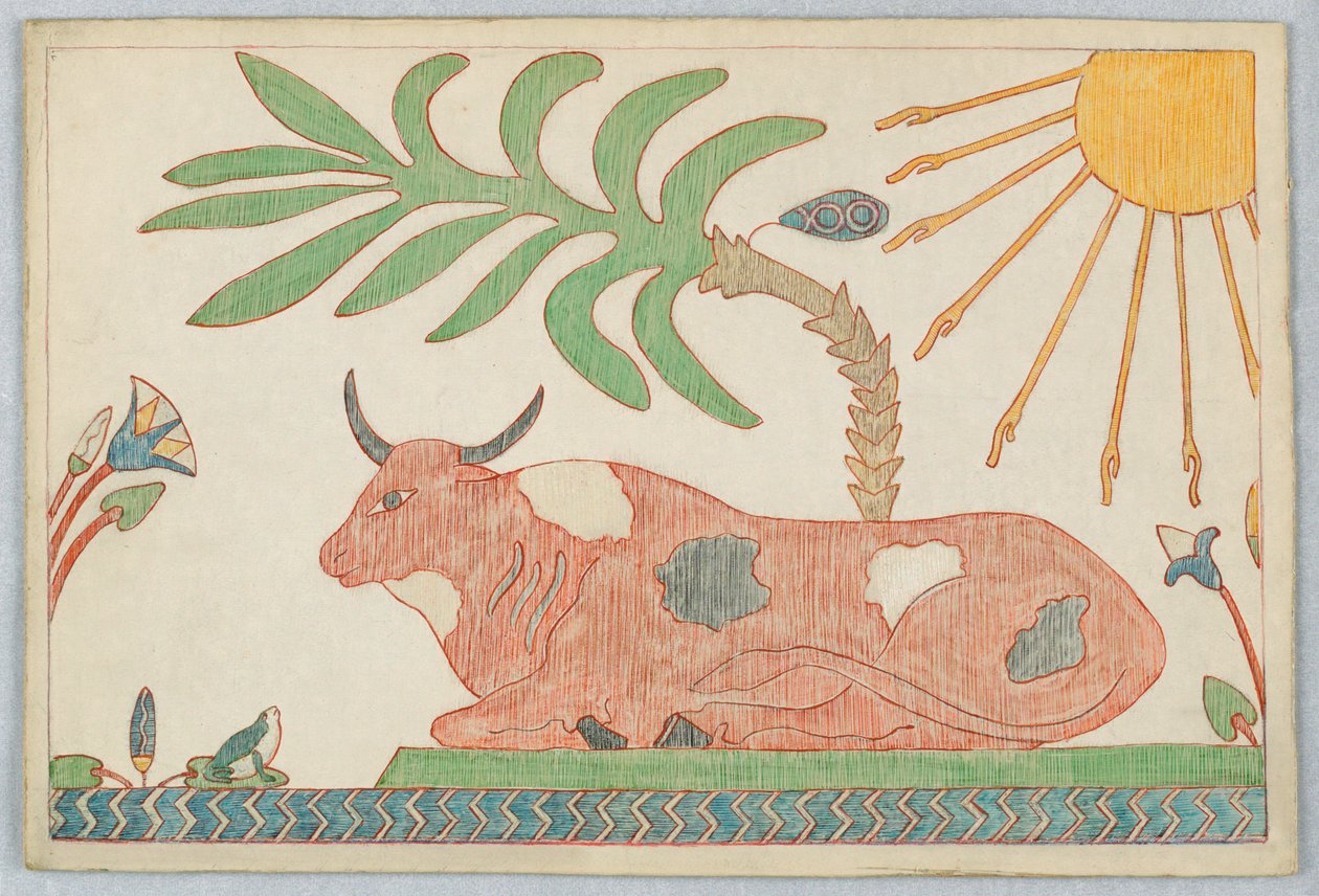 Le Bœuf et la Grenouille, Illustration pour les Fables d'Ésope