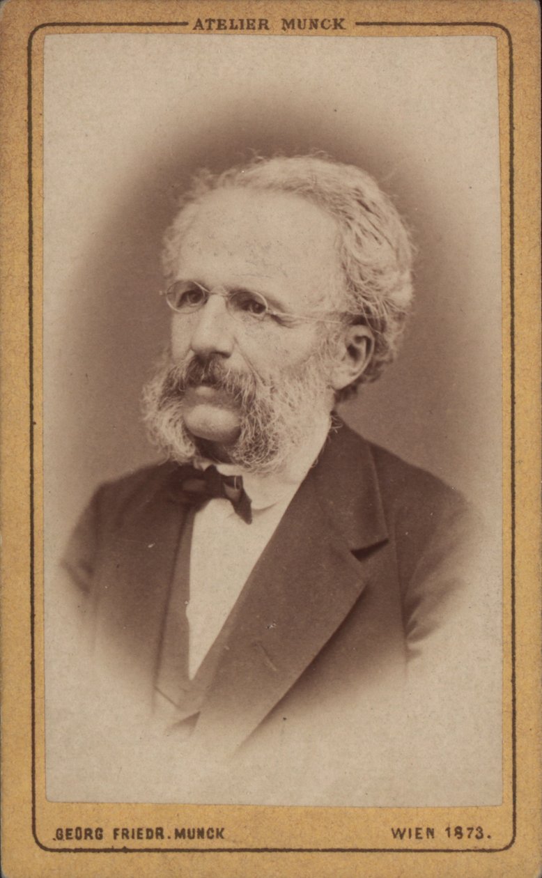 Portrait du compositeur August Wilhelm Ambros 1816-1876, 1773 - Vienna . Photo studio Georg Friedrich