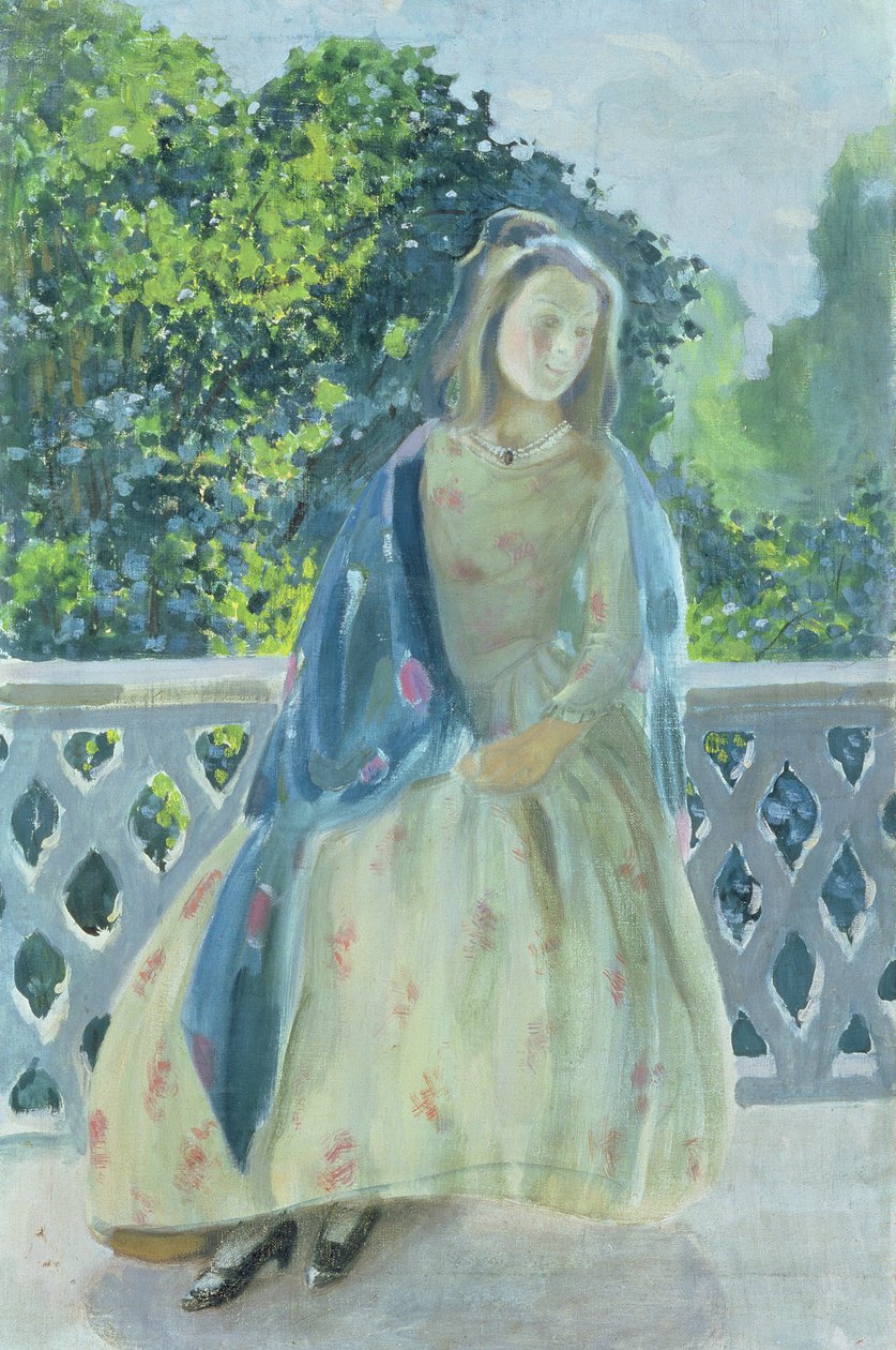 Fille sur un balcon, 1900 - Viktor Elpidiforovich Borisov Musatov