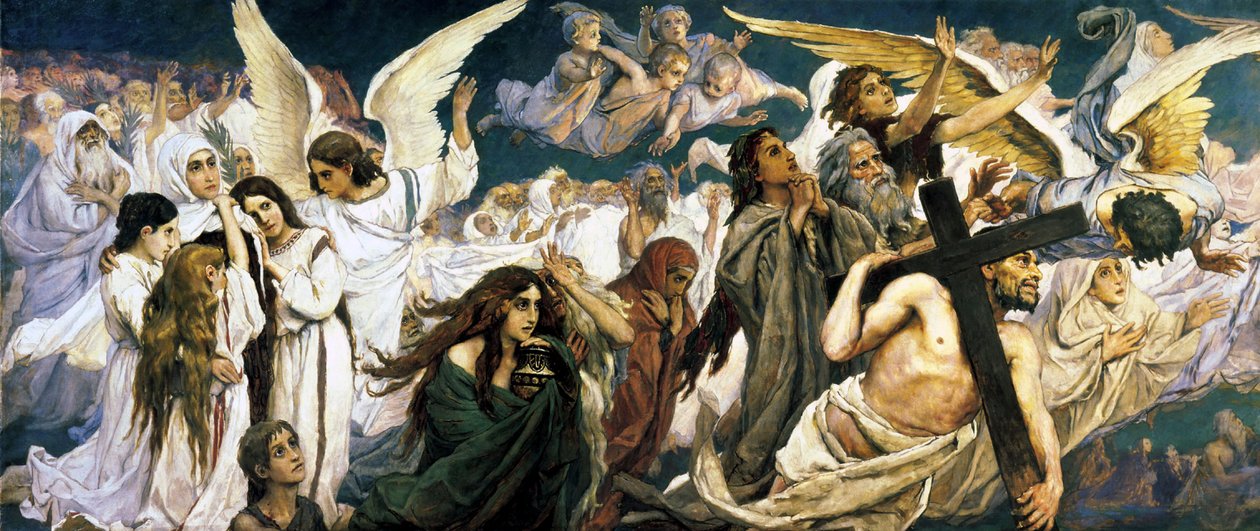 Avant le Paradis, partie gauche, 1885-1896 - Viktor Mikhaylovich Vasnetsov